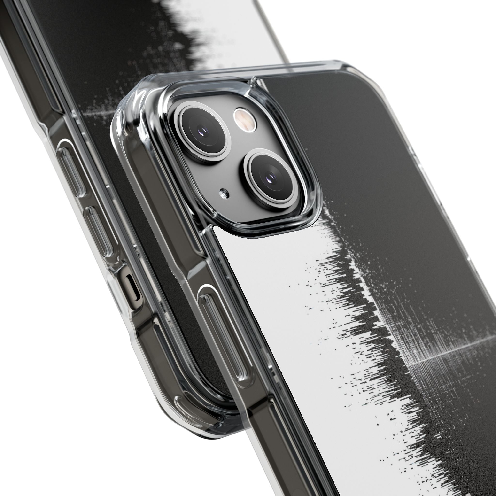 Black Impact MagSafe Phone Case for iPhone - Static Signal Split