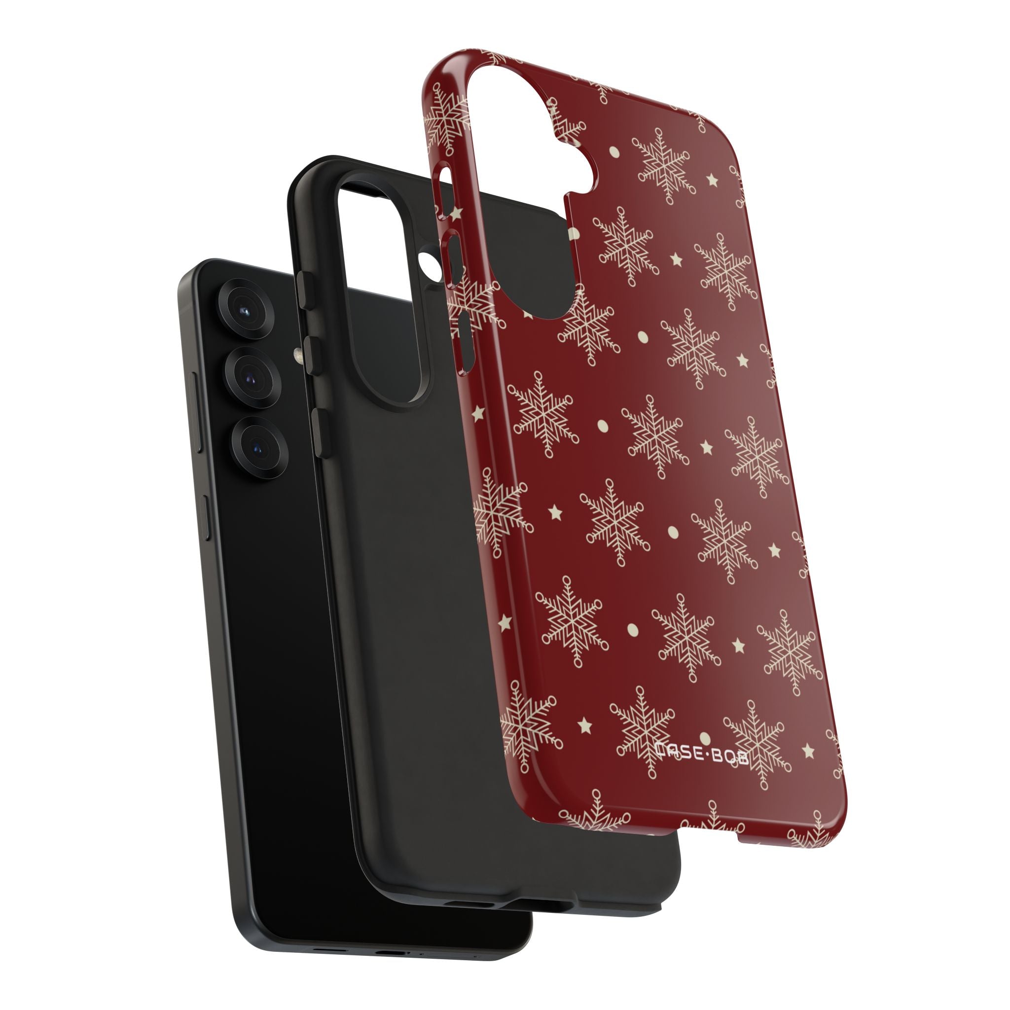 Creme Schneeflocke Crimson Samsung S25 Plus Case - Tough