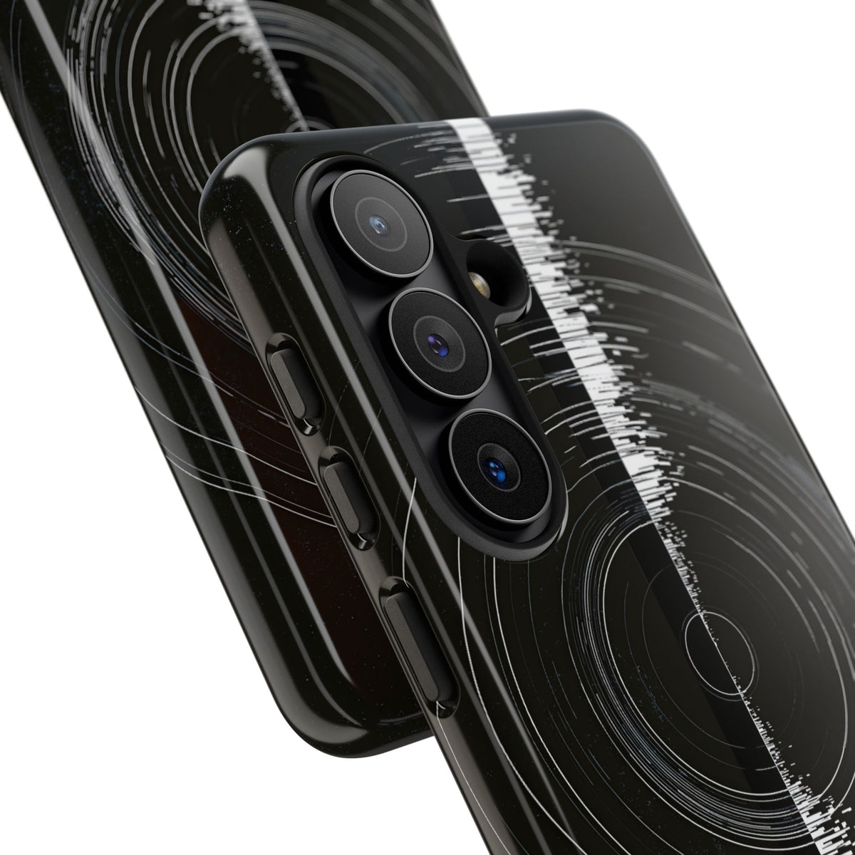 Black Tough Phone Case for Samsung - Obsidian Orbital Signal