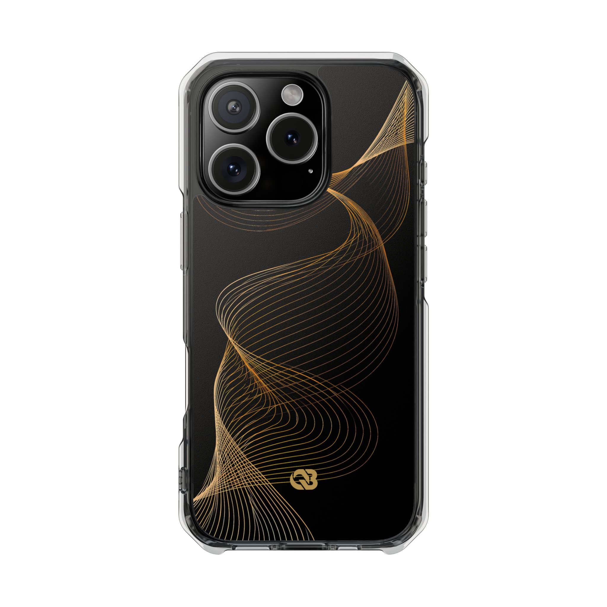 Gold Impact MagSafe Phone Case for iPhone - Burnished Bronze Helix