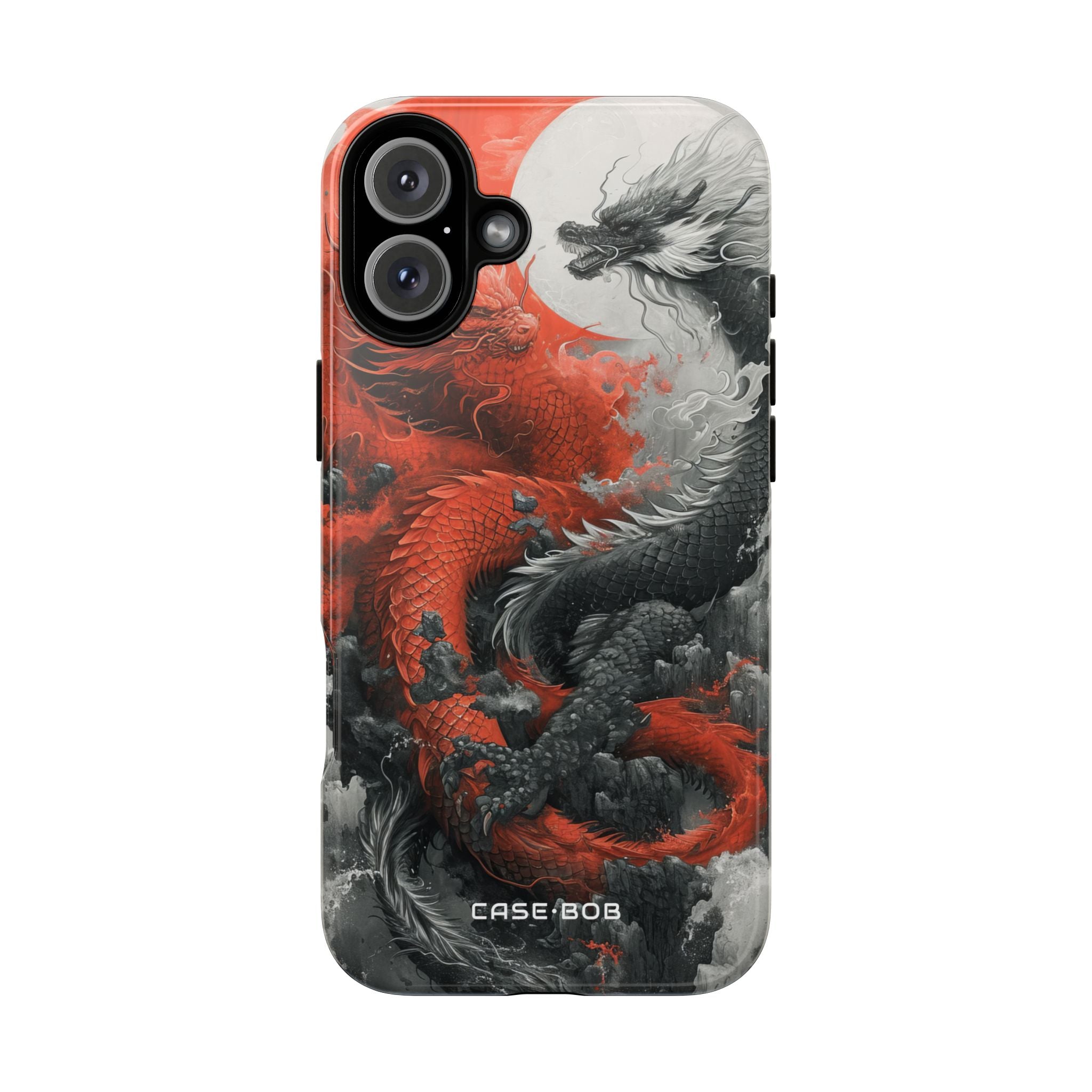 Dragon Coil Crimson iPhone 16 Plus Case - Tough