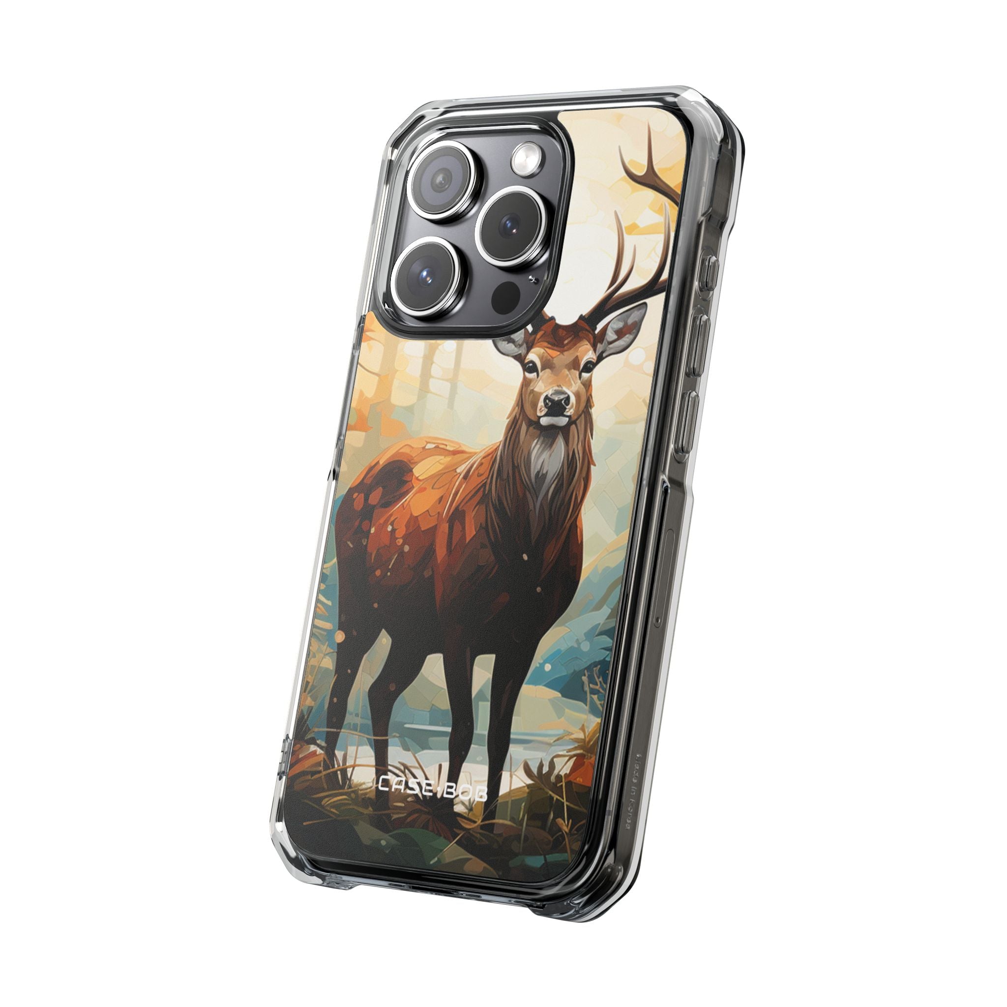 Glowing Stag iPhone 15 Pro Case - Impact - CASE•BOB