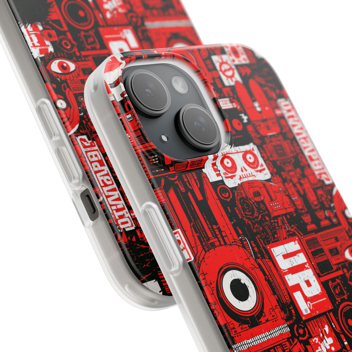 Neo Mecha Collage · Lite Phone Case for iPhone · Red
