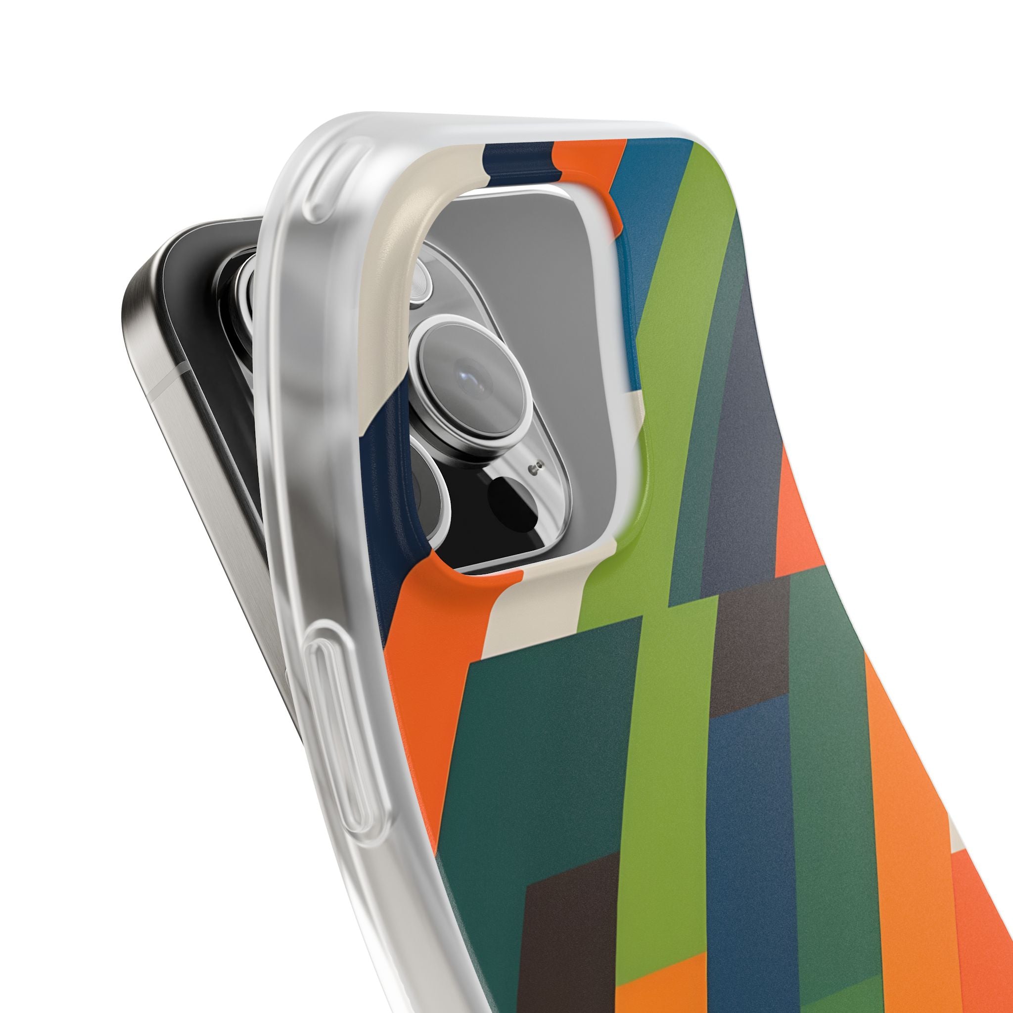 Angled Retro Mosaic · Soft Handyhülle für iPhone