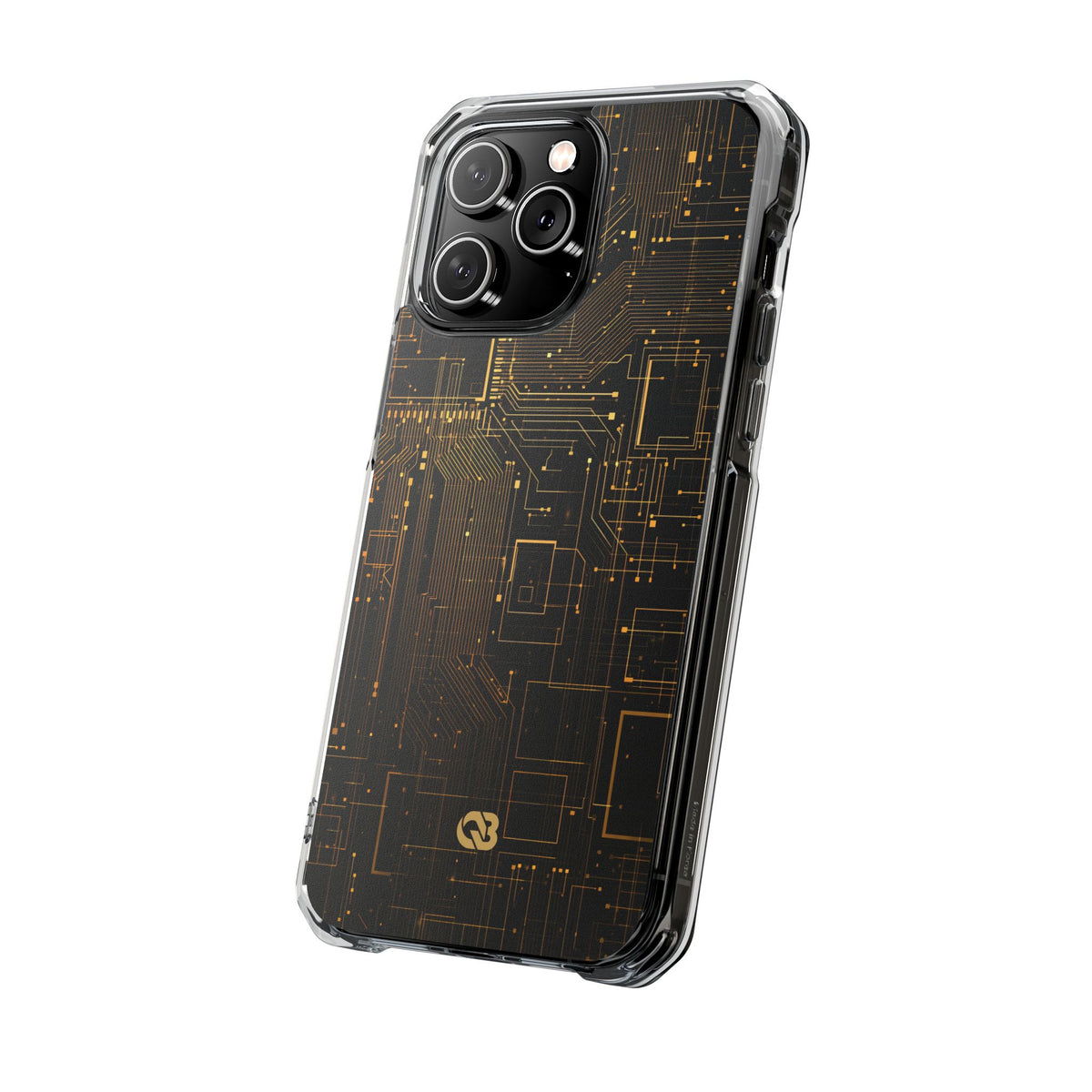 Gold Impact MagSafe Phone Case for iPhone - Amber Core Mainframe