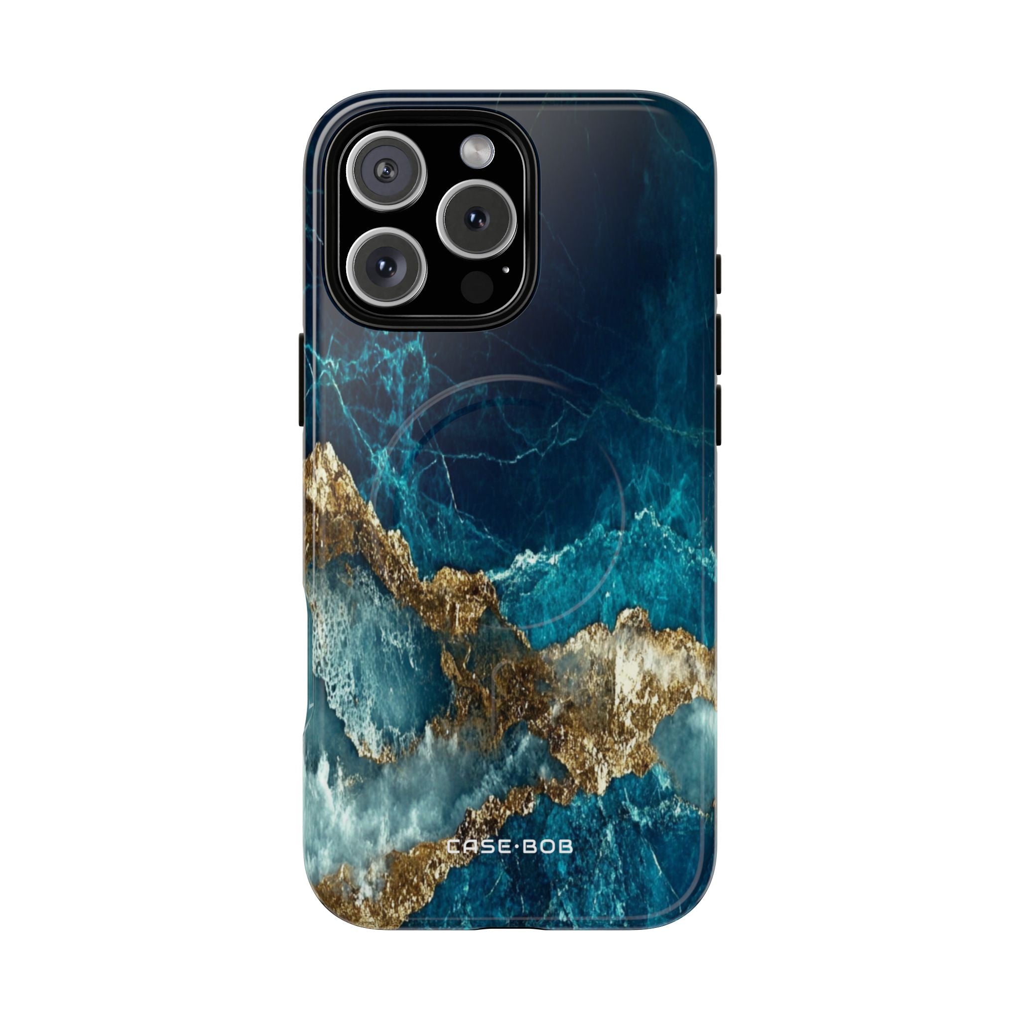 Gezacktes Gold Split iPhone 16 Pro Max Case - Tough+