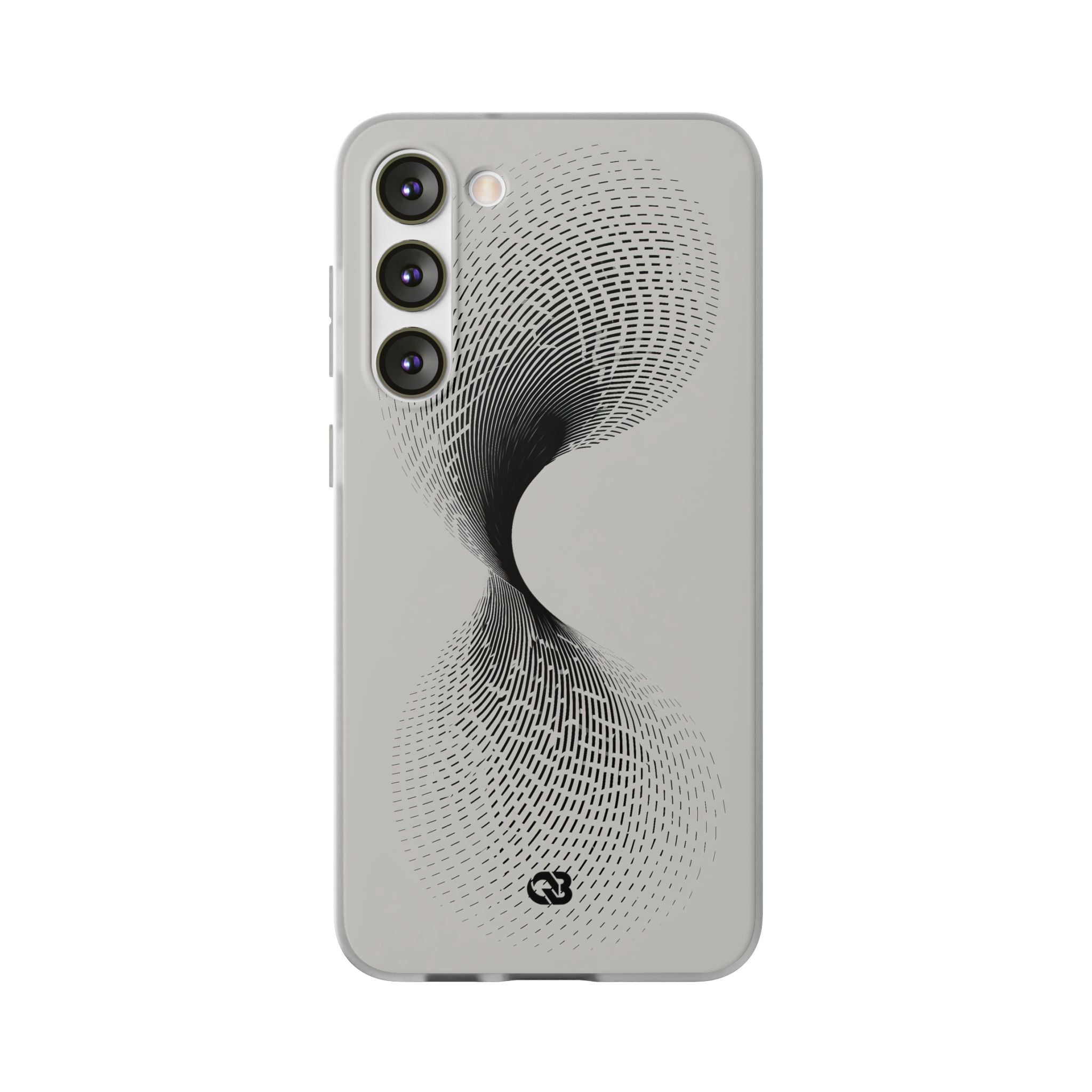 White Lite Phone Case for Samsung - Linear Torsion Grid