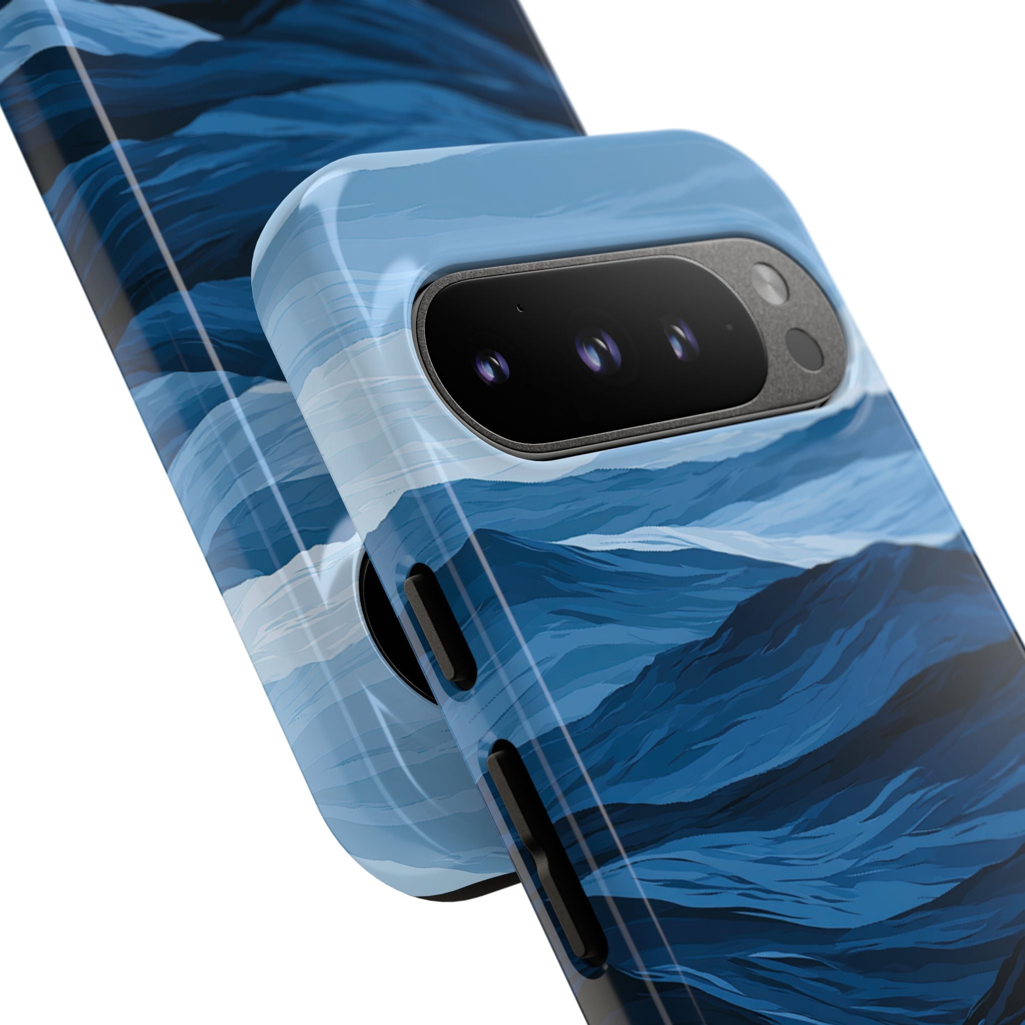 Blue Tough Phone Case for Google Pixel - Cobalt Ridge Tides
