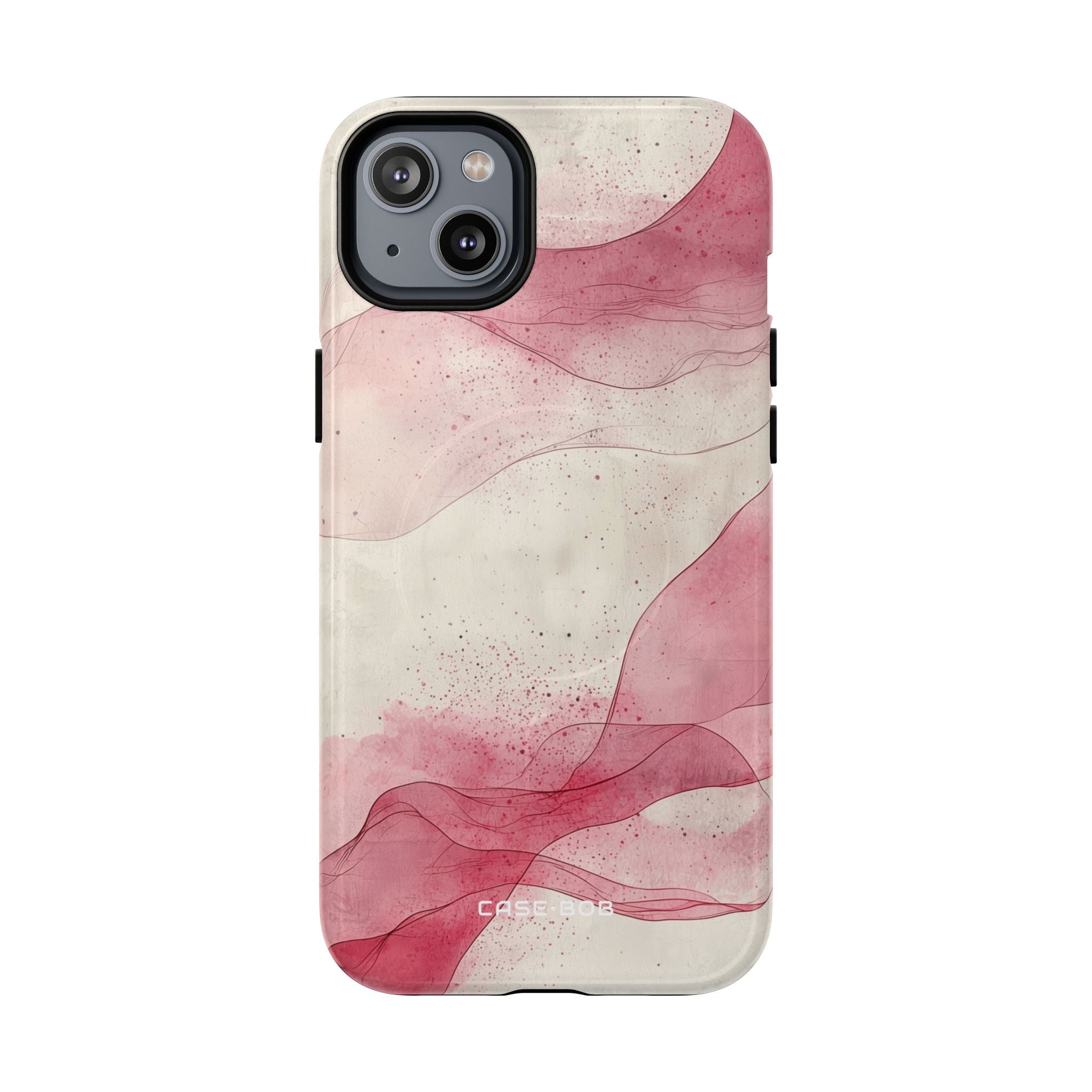 Crimson Waves iPhone 14 Plus Case - Tough+
