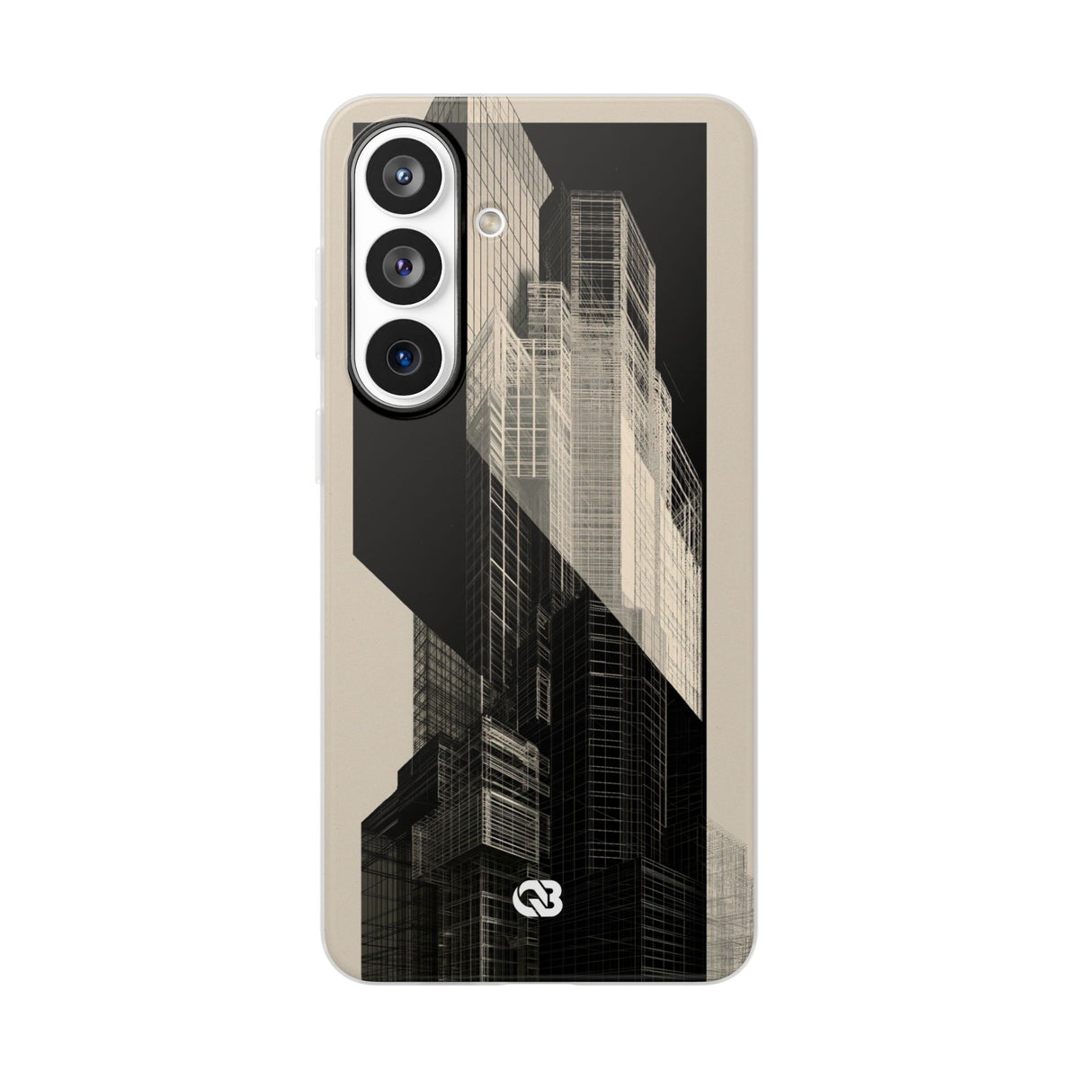 Structural Grid Elevation · Lite Phone Case for Samsung · Black