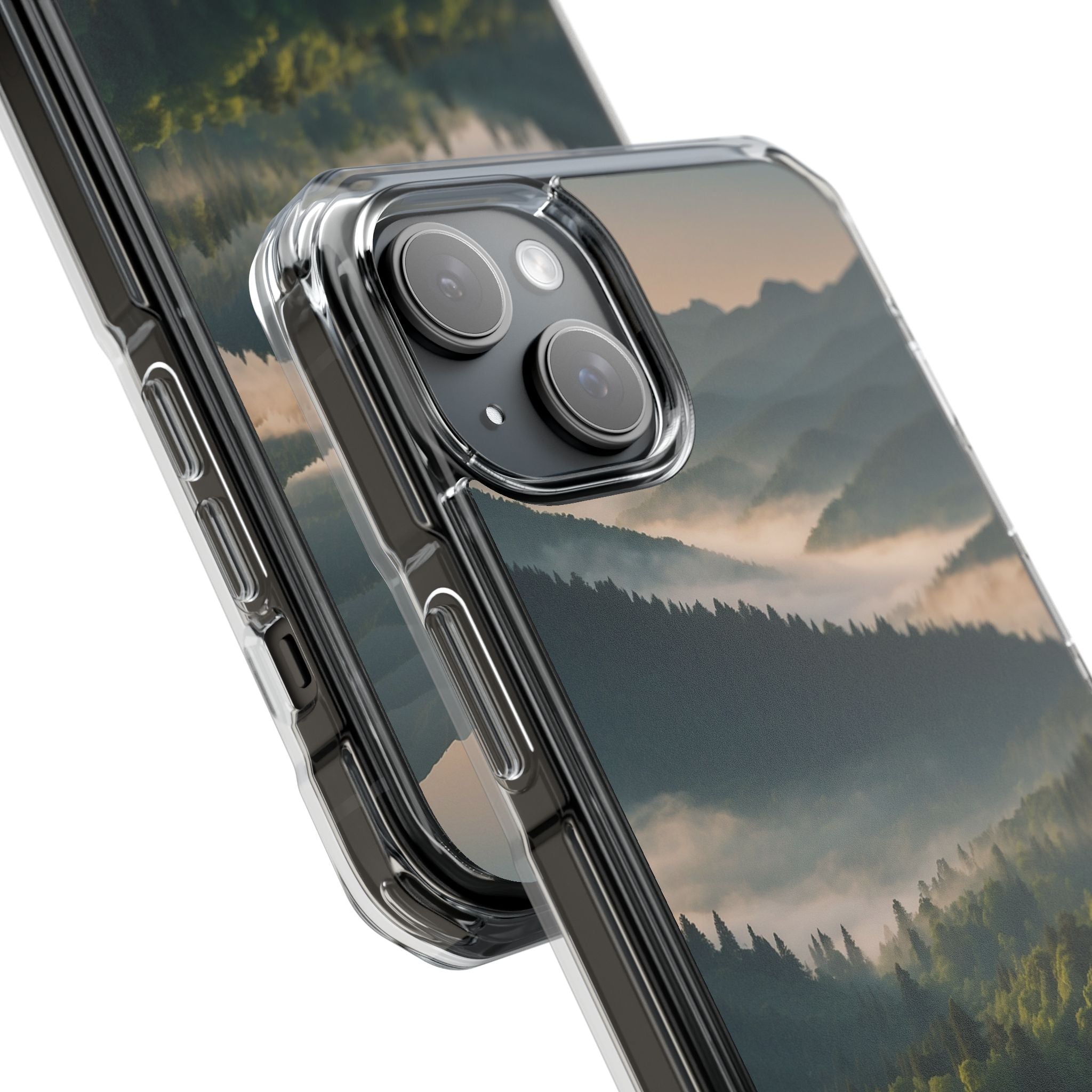 Foggy Mountain Ridge · Impact Handyhülle für iPhone · Magsafe