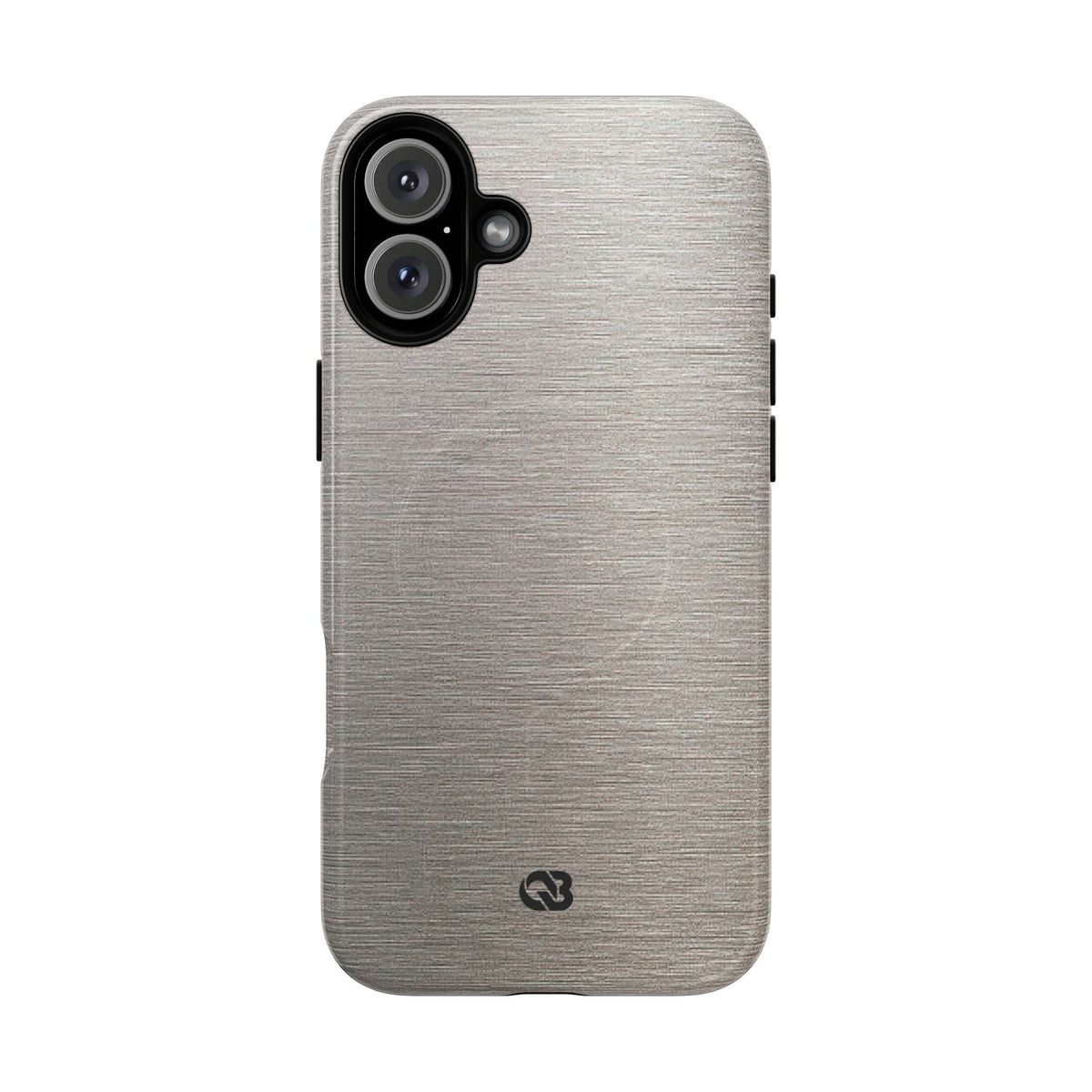 Brushed Silver Alloy · Tough 2.0 Magnetic Phone Case for iPhone · Silver