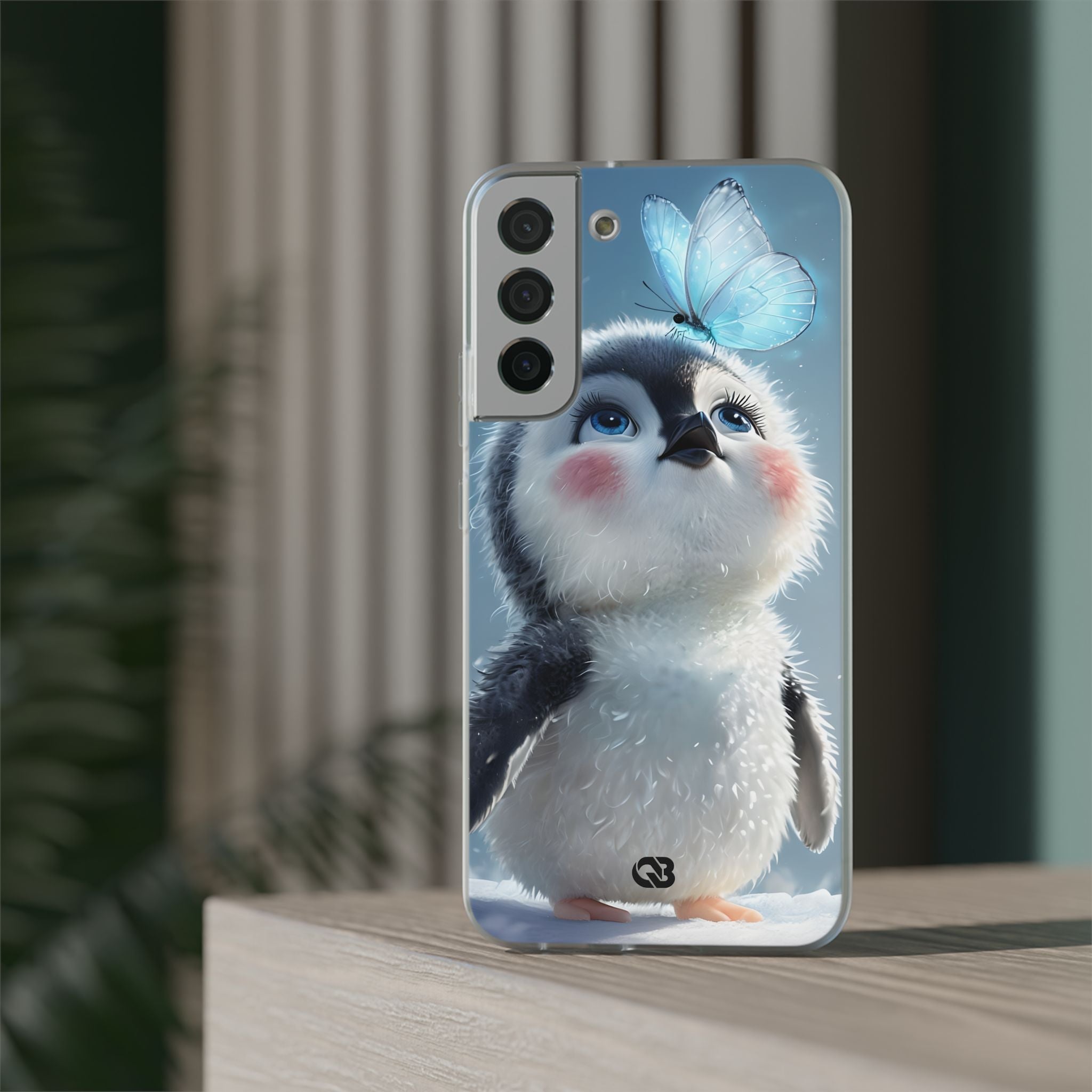 Frosty Penguin Glow · Soft Phone Case for Samsung