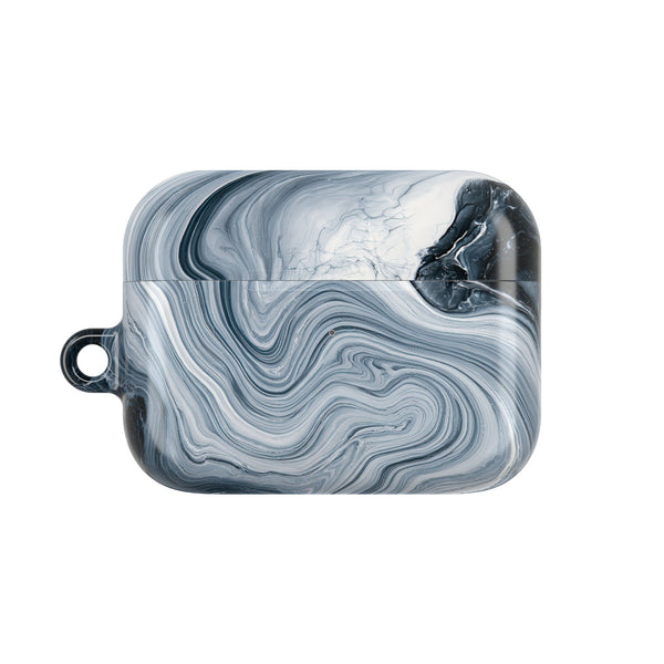 Suminagashi Ink Flow · Hard Case for AirPods & AirPods Pro · Grey