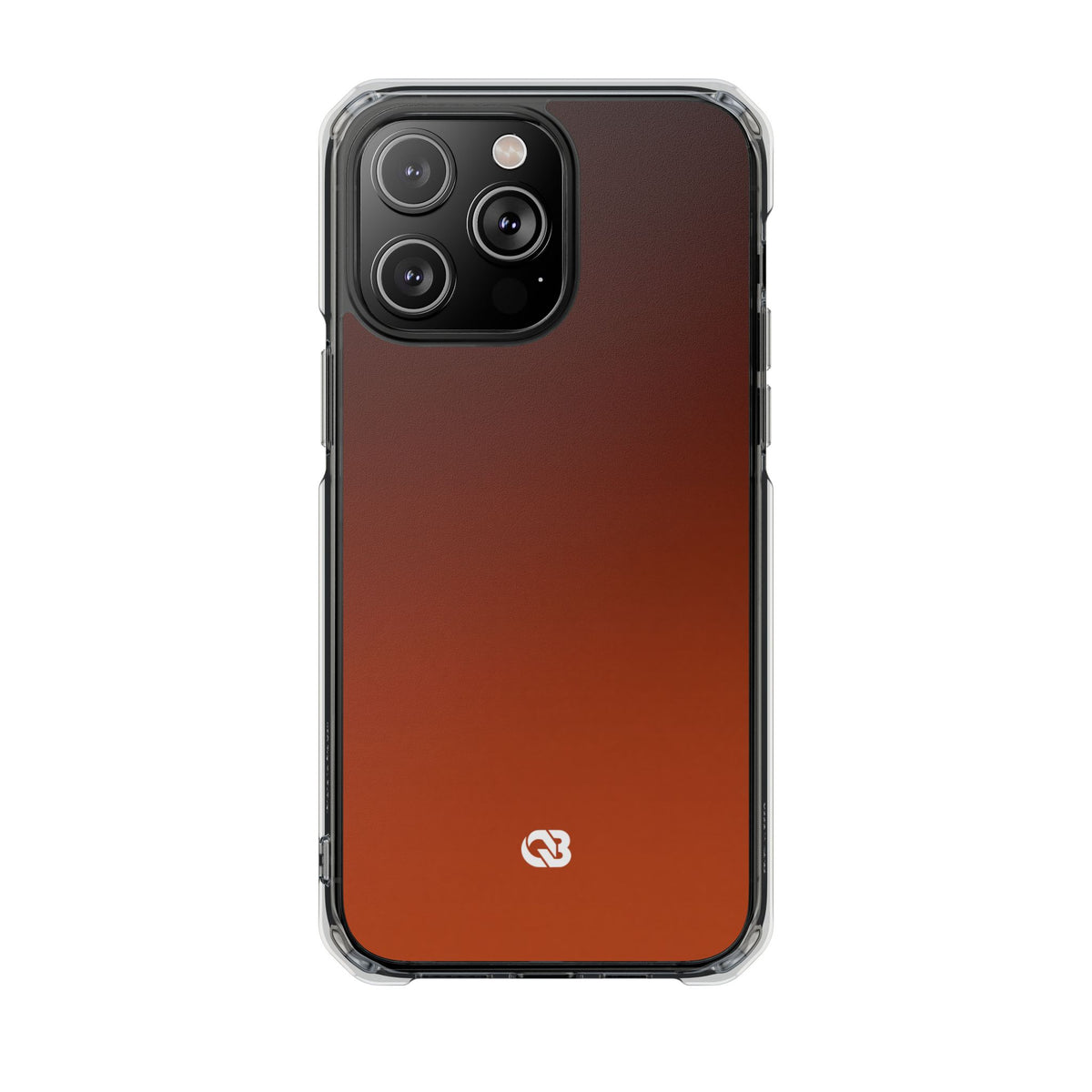 Burnt Amber Spectrum · Clear Impact Magnetic Phone Case for iPhone · Orange