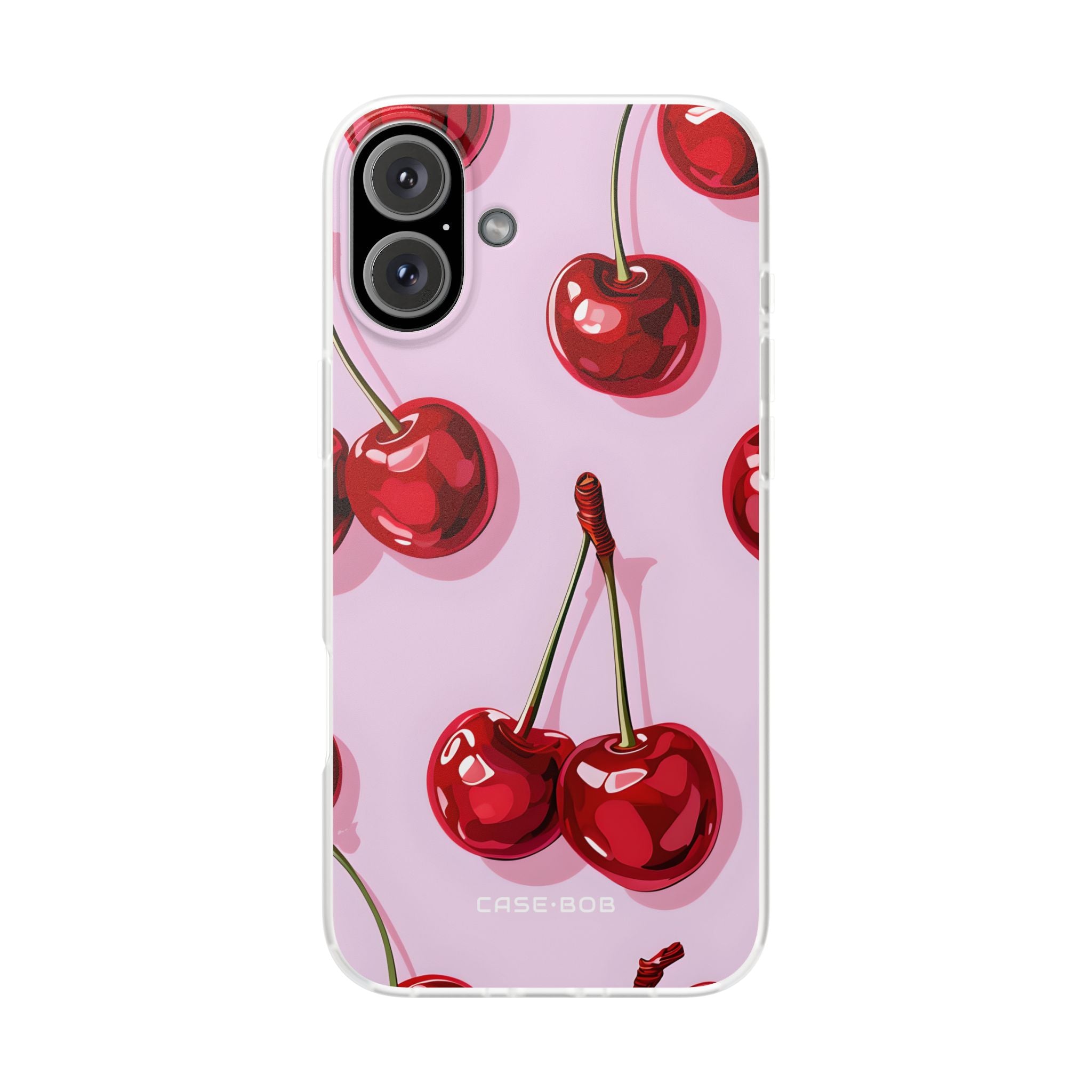 Glossy Cherry Burst iPhone 16 Plus Case - Soft - CASE•BOB