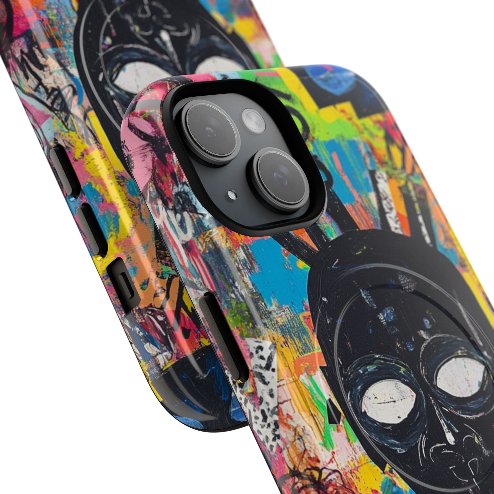 Skull Vortex iPhone 15 Skal - Tough+