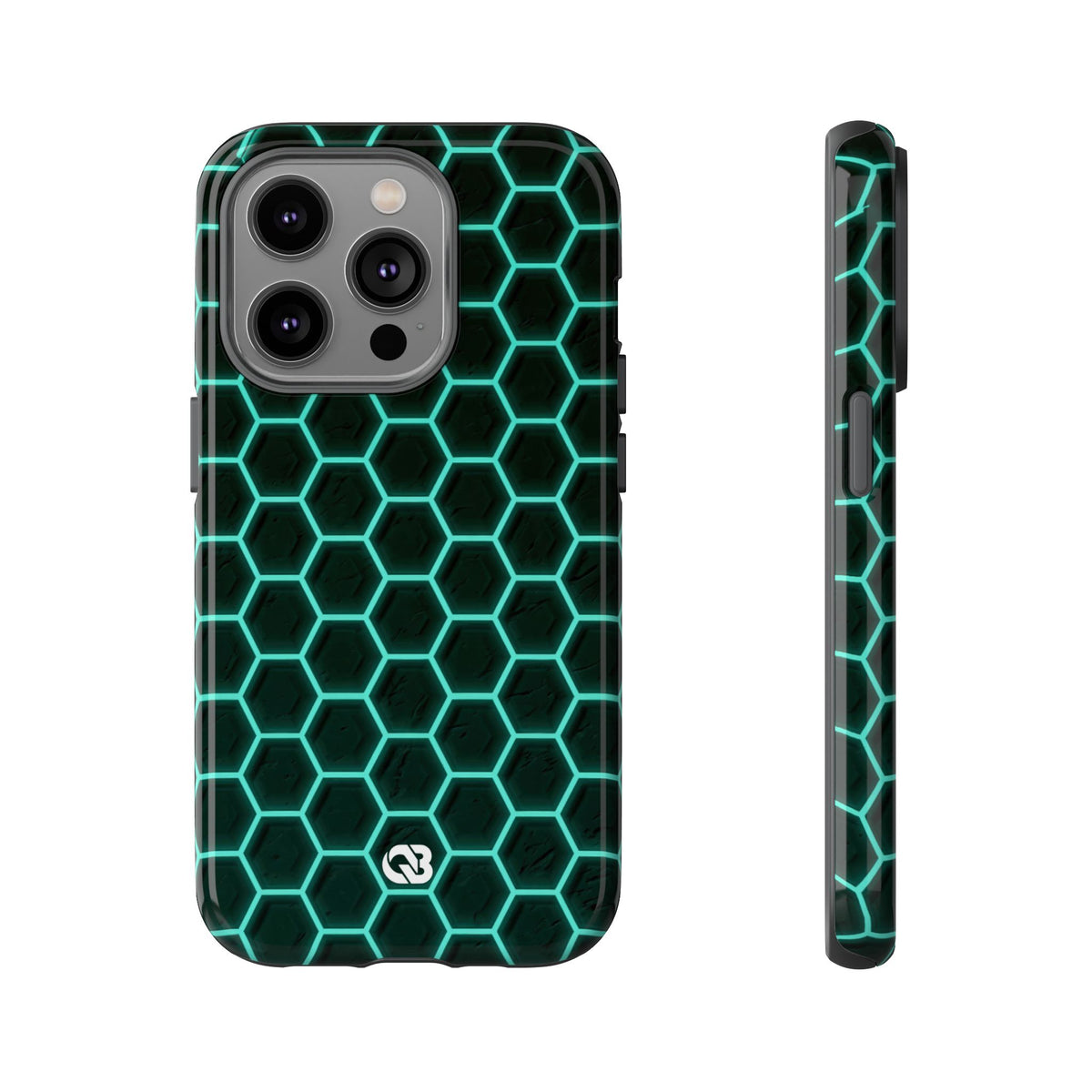 Neon Hex Spectrum · Tough Phone Case for iPhone · Teal