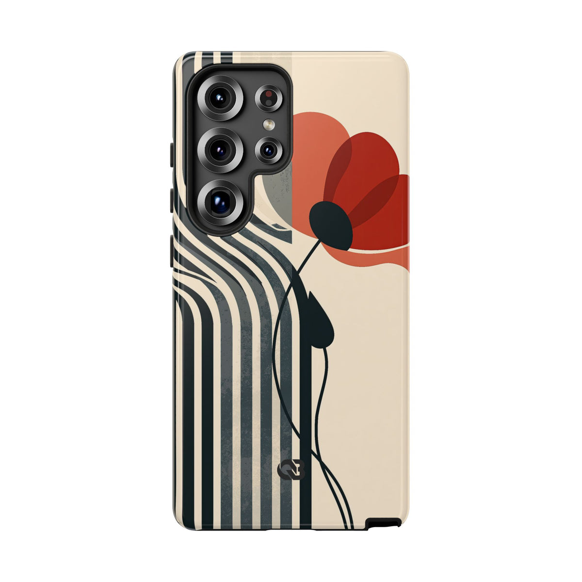Modernist Poppy · Tough Phone Case for Samsung · Beige
