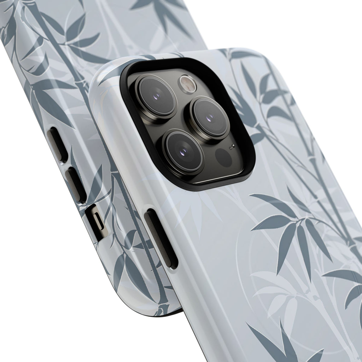 Misty Bamboo Grove · Tough 2.0 Magnetic Phone Case for iPhone · Blue