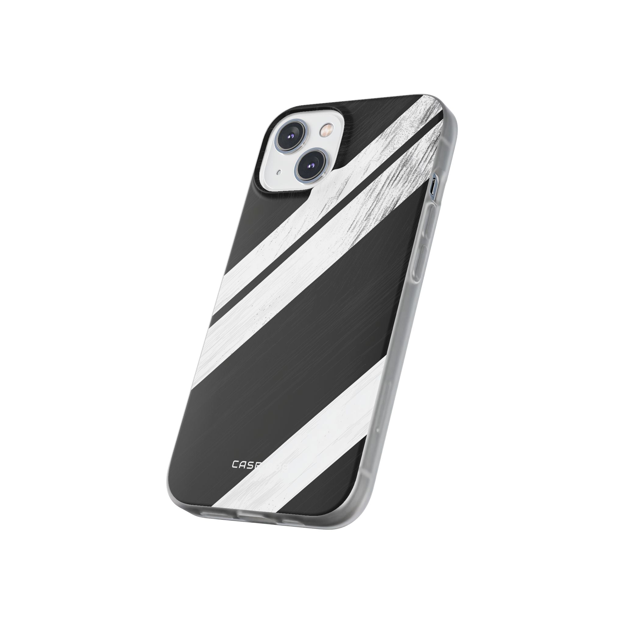 Distressed Stripe Motion iPhone 14 Skal - Mjuk