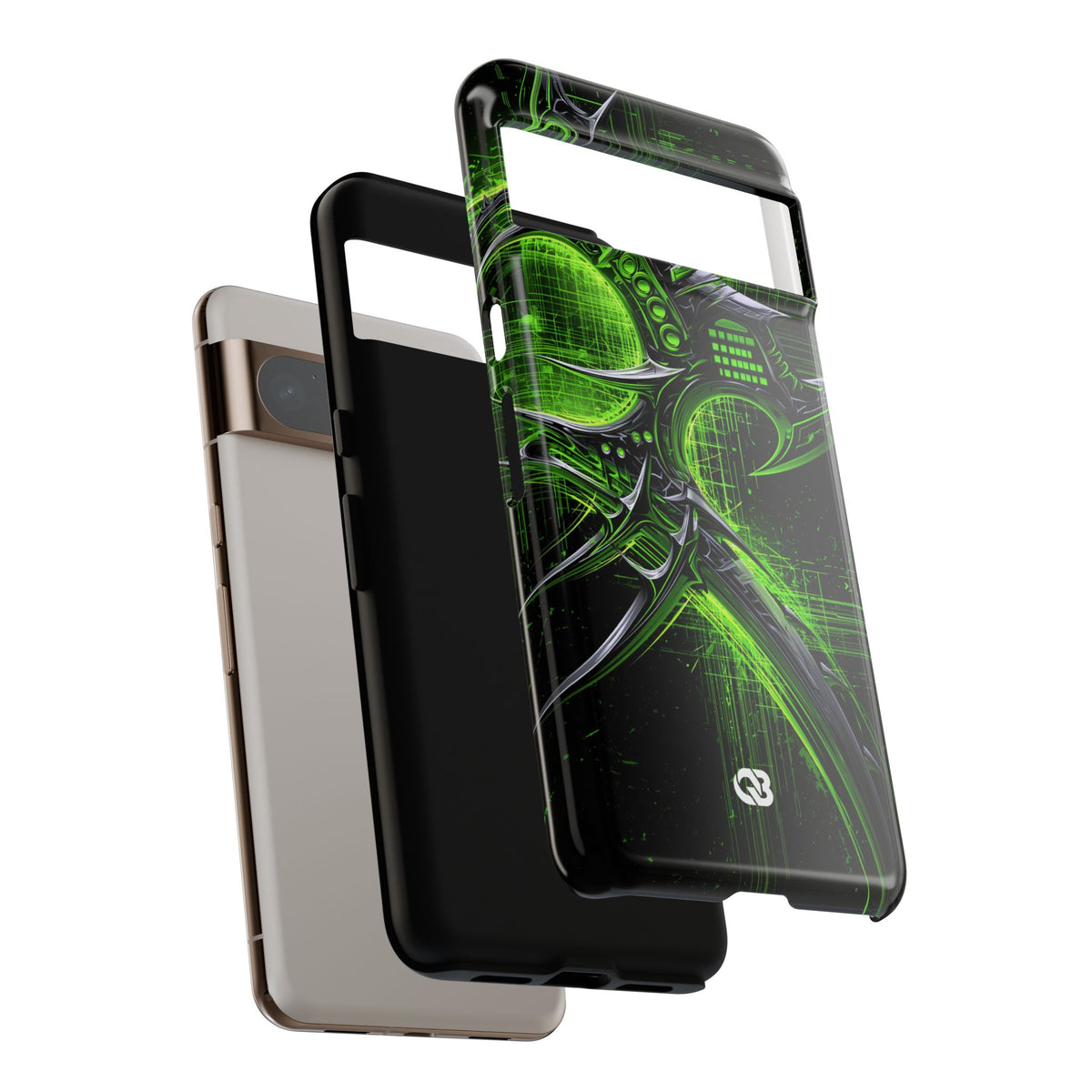 Cyber Sigil Grid · Tough Phone Case for Pixel · Green