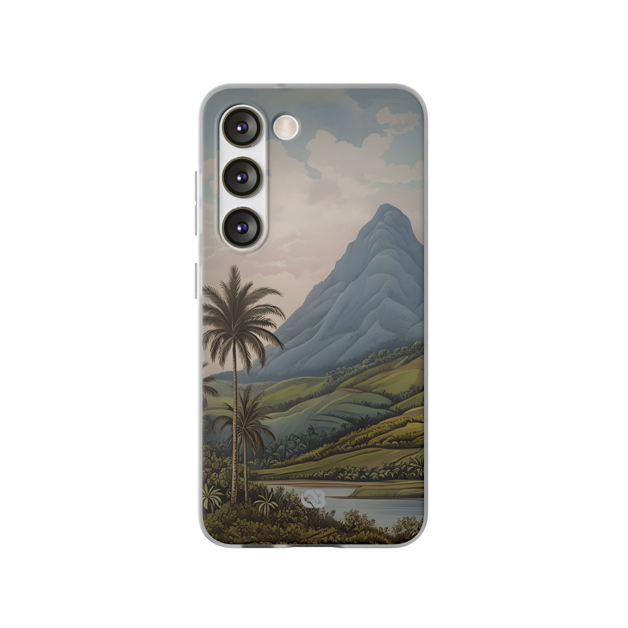 Verdant Blue Summit · Soft Phone Case for Samsung