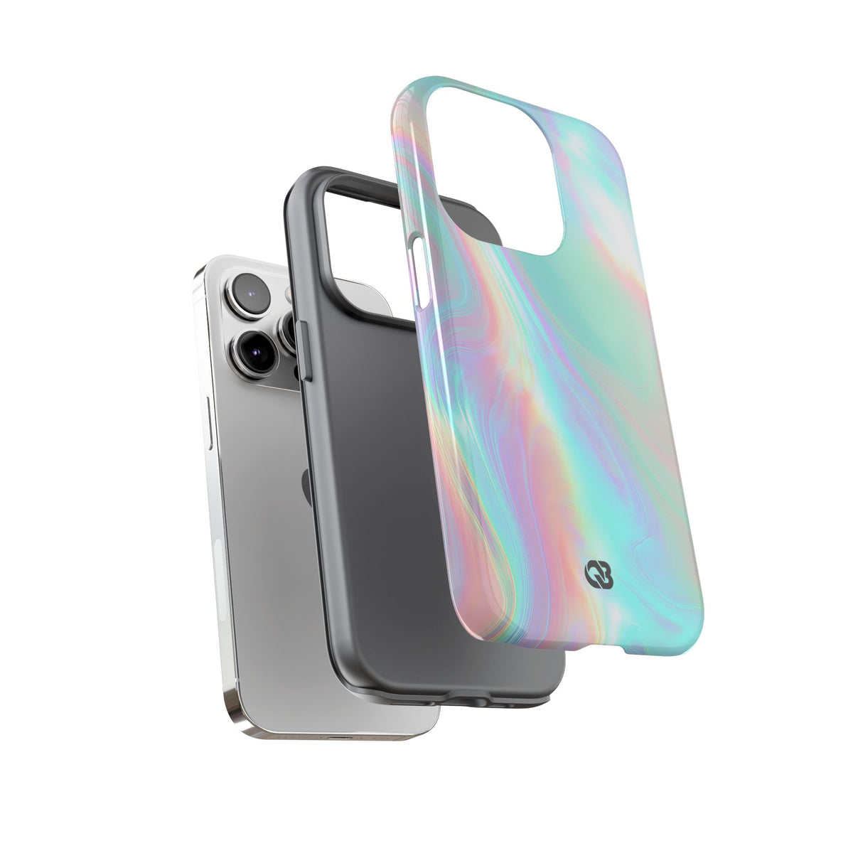 Prismatic Liquid Light · Tough Phone Case for iPhone · Teal