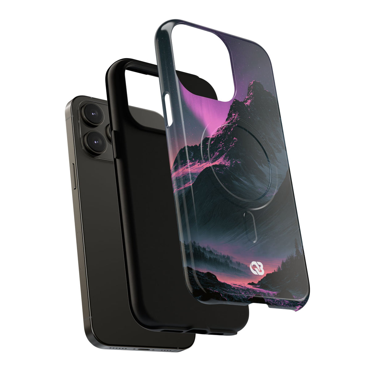 Arctic Aurora Summit · Tough 2.0 Magnetic Phone Case for iPhone · Black