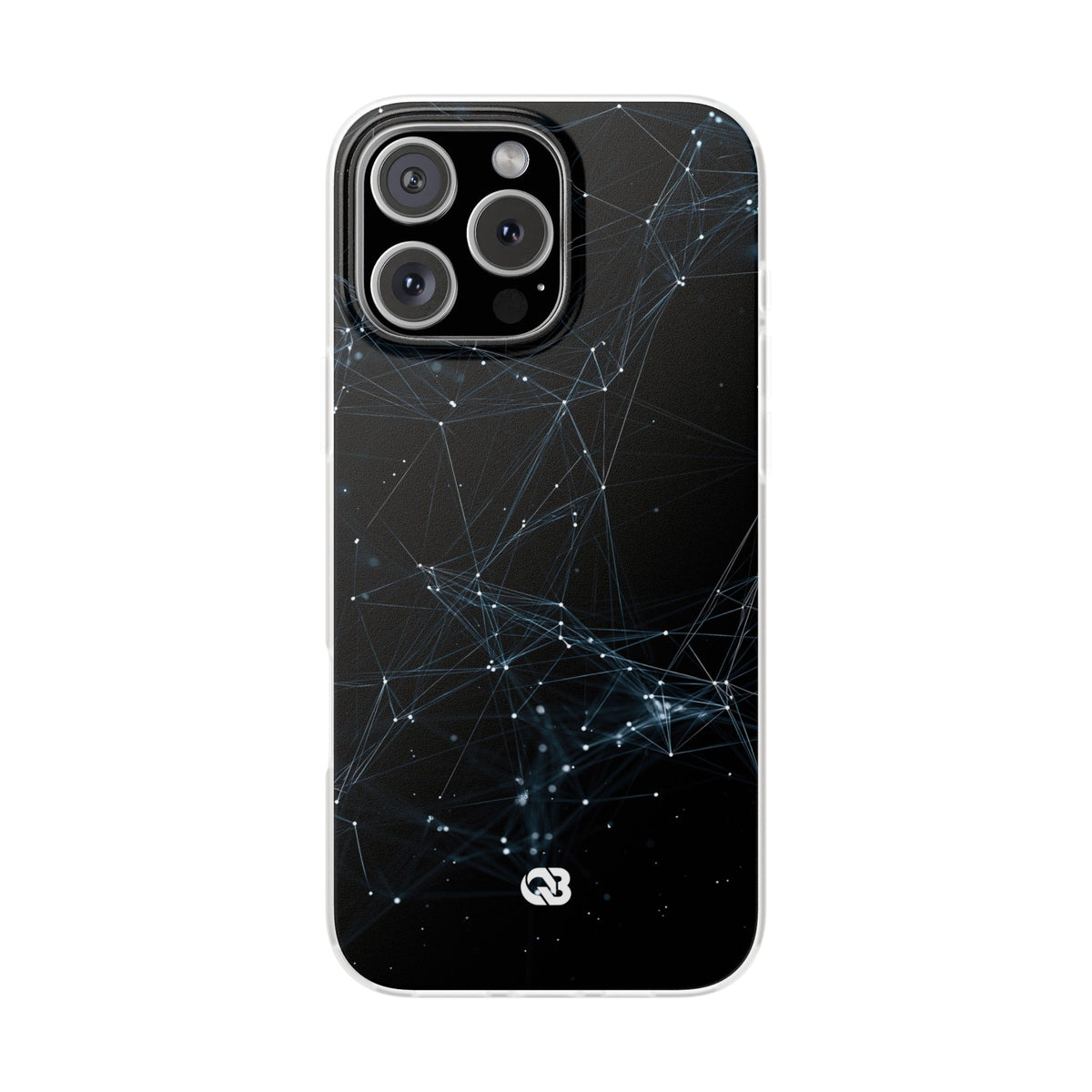 Black Lite Phone Case for iPhone - Arctic Neural Mesh