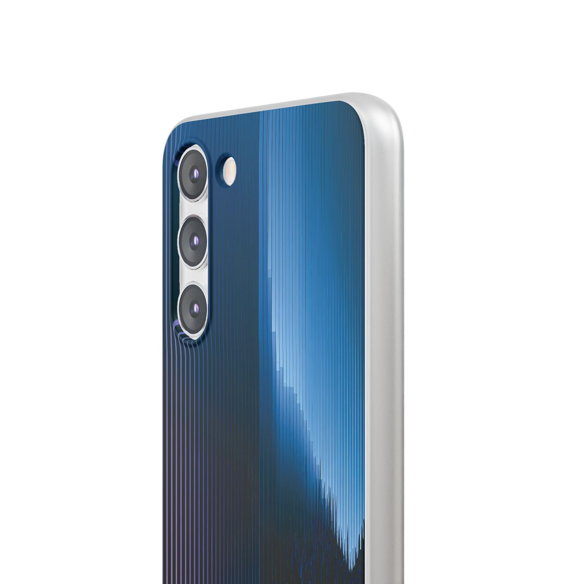 Blue Lite Phone Case for Samsung - Indigo Distortion Wave