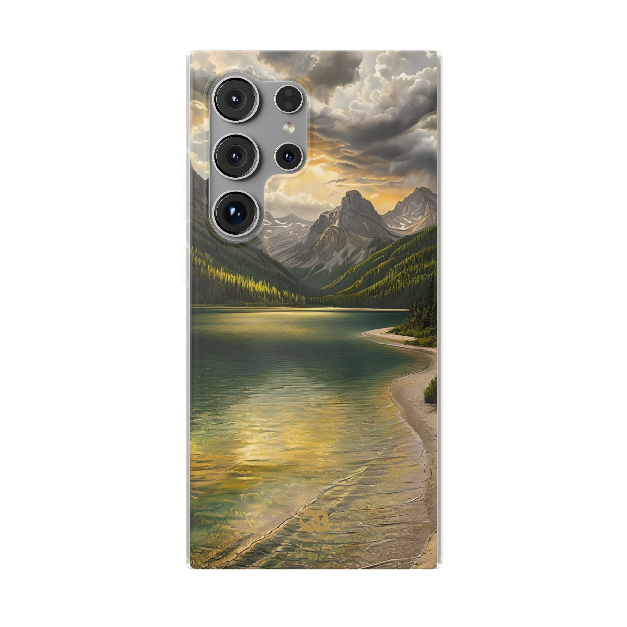 Gilded Mountain Lake · Soft Handyhülle für Samsung