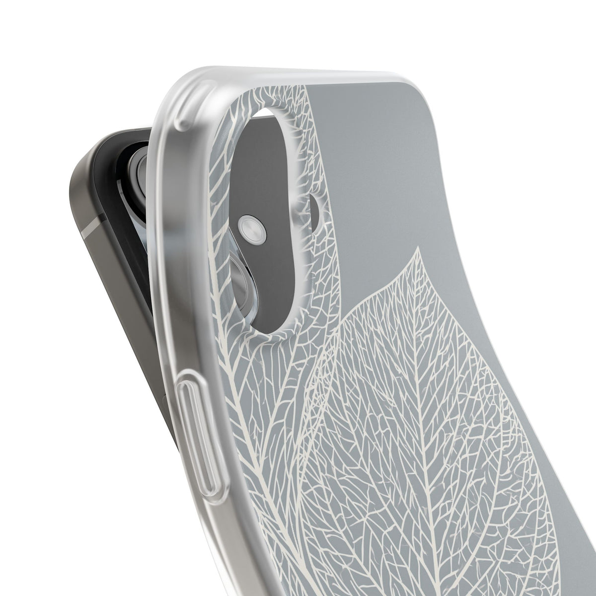 Minimal Leaf Skeleton · Lite Phone Case for iPhone · Grey