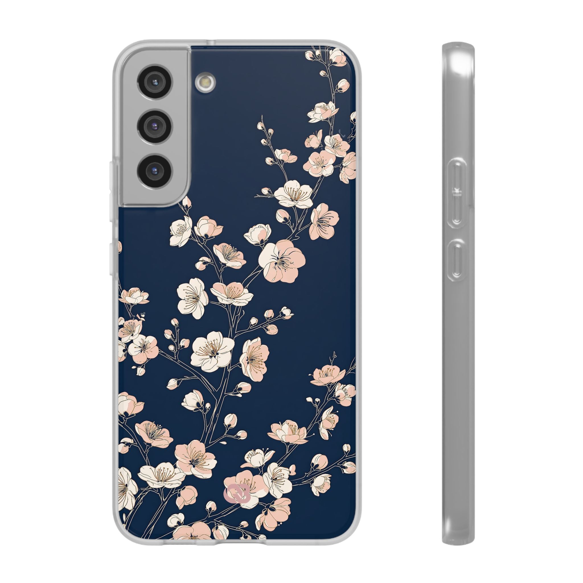 Blue Lite Phone Case for Samsung - Midnight Peach Sakura