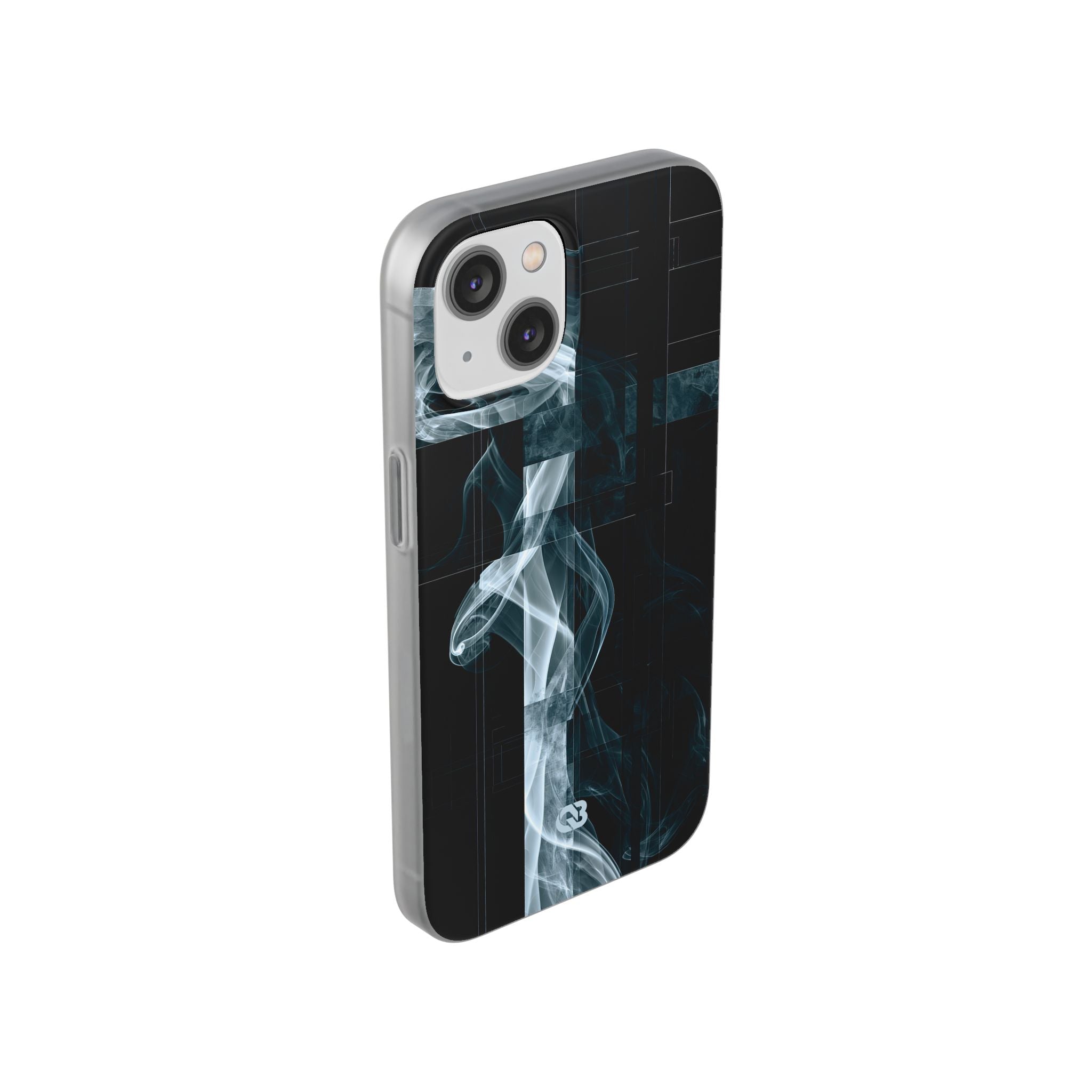 Black Lite Phone Case for iPhone - Arctic Vapor Grid