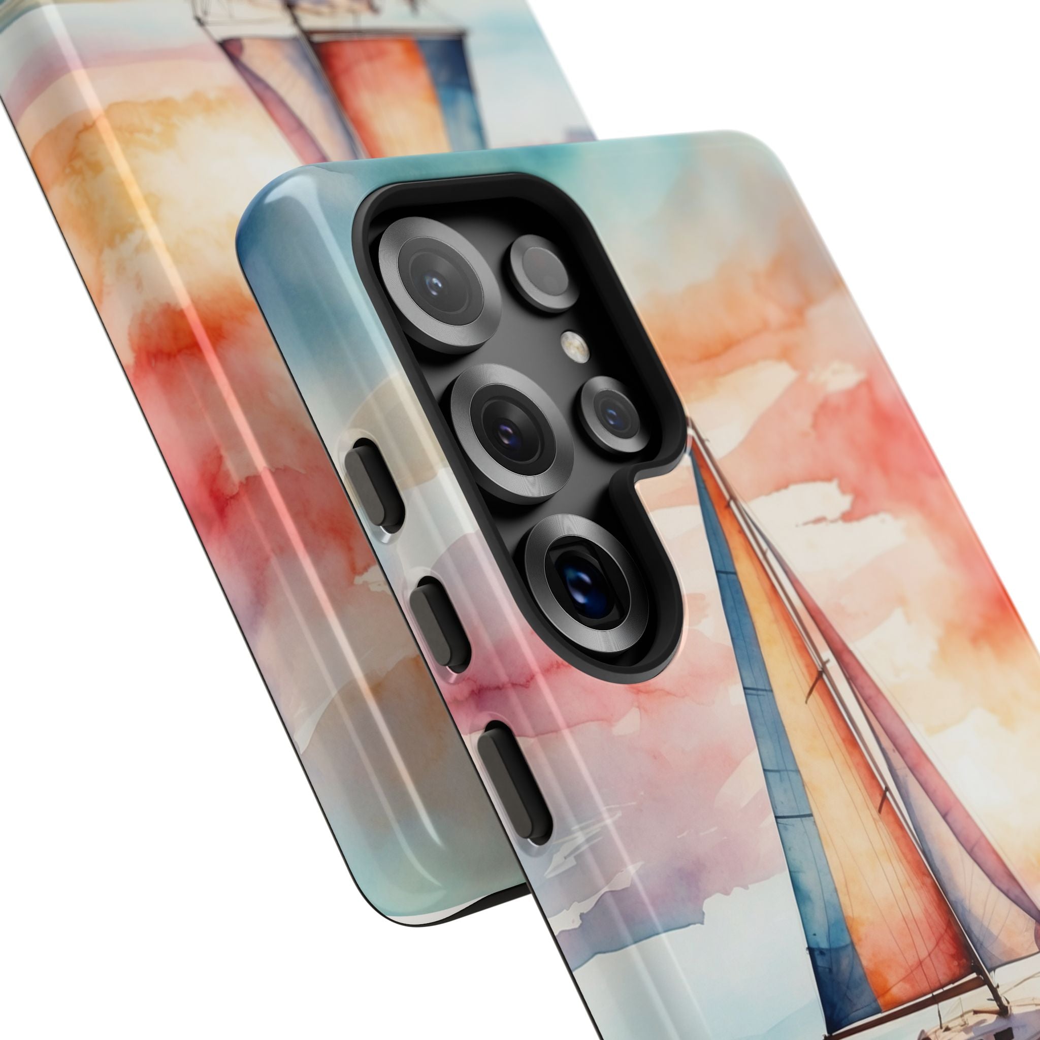 Crimson Horizon Sail · Tough Phone Case for Samsung