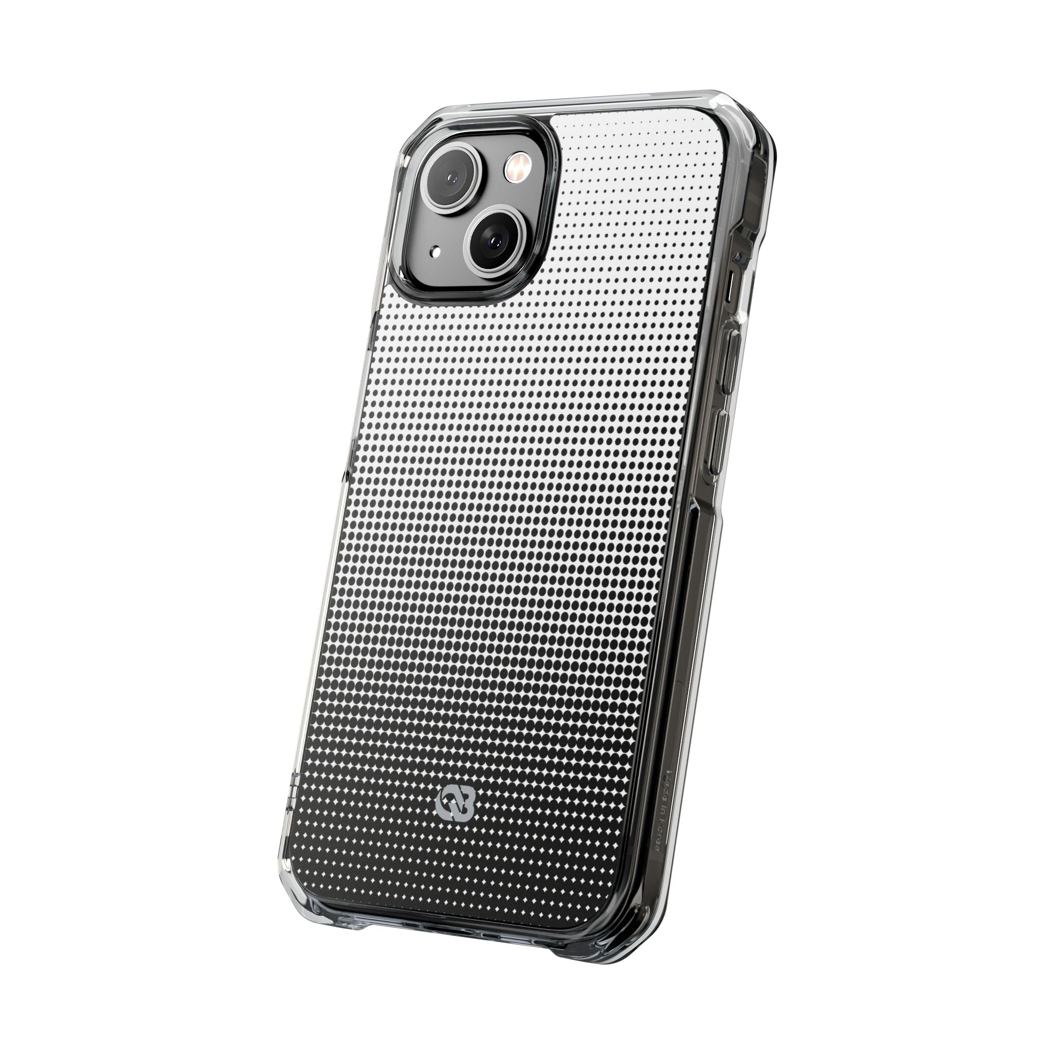 Black Impact MagSafe Phone Case for iPhone - Obsidian Halftone Flux