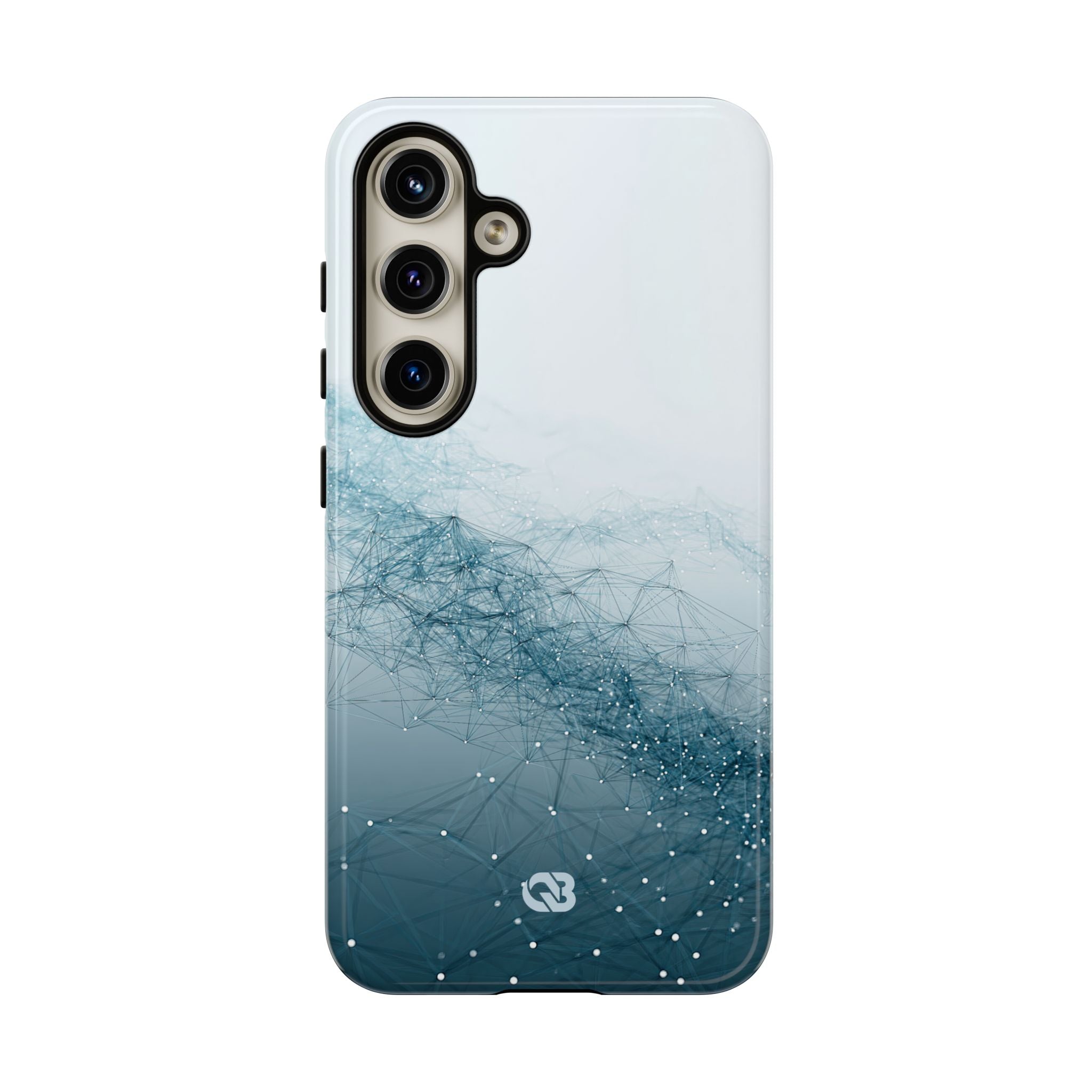Teal Tough Phone Case for Samsung - Cyan Vector Lattice