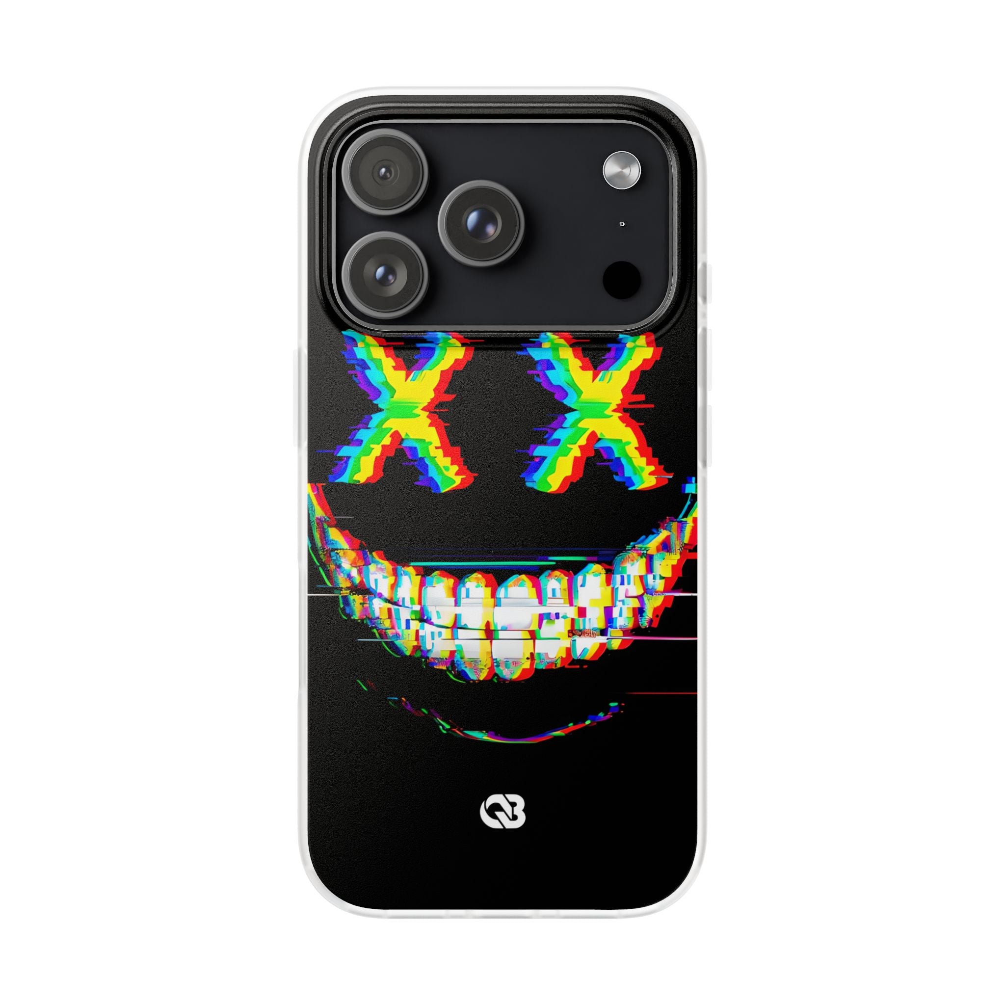 Glitch Grin Distortion · Soft Handyhülle für iPhone
