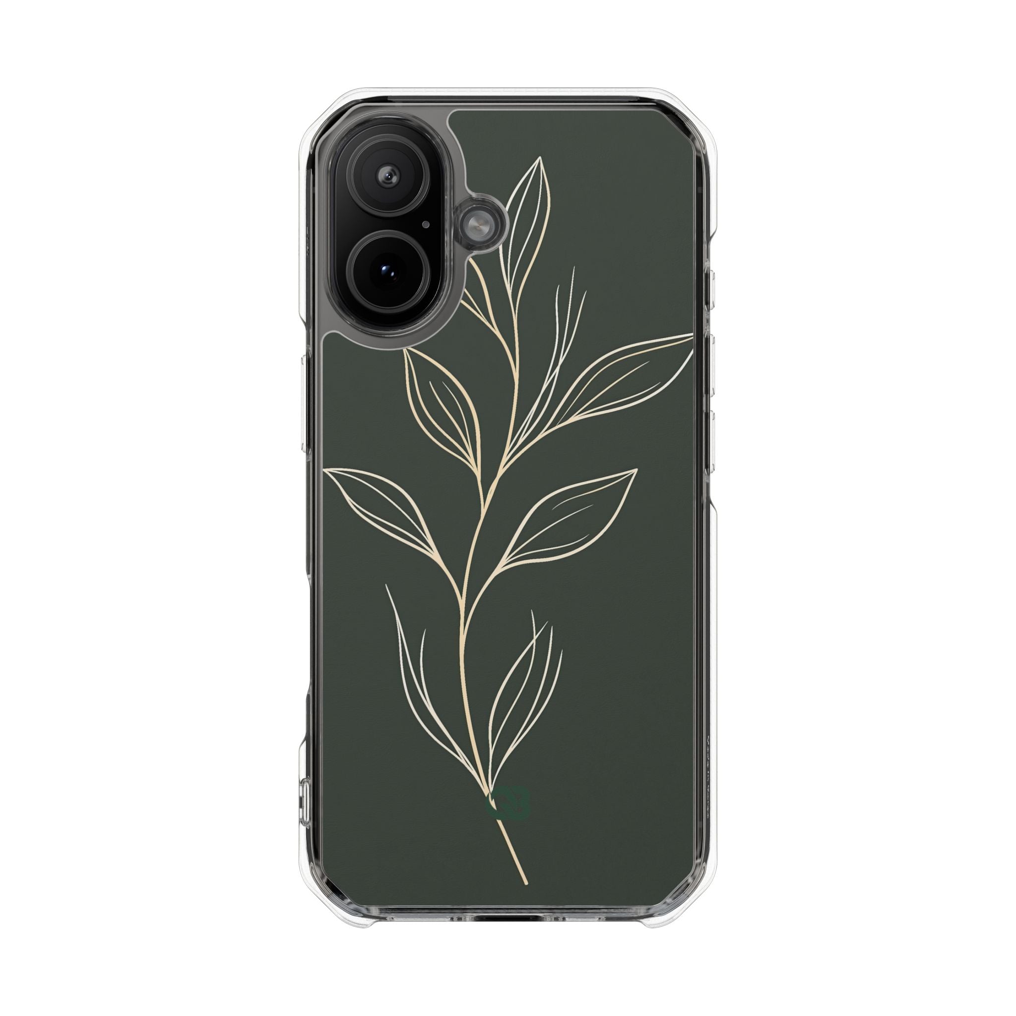 Green Impact MagSafe Phone Case for iPhone - Deep Moss Willow