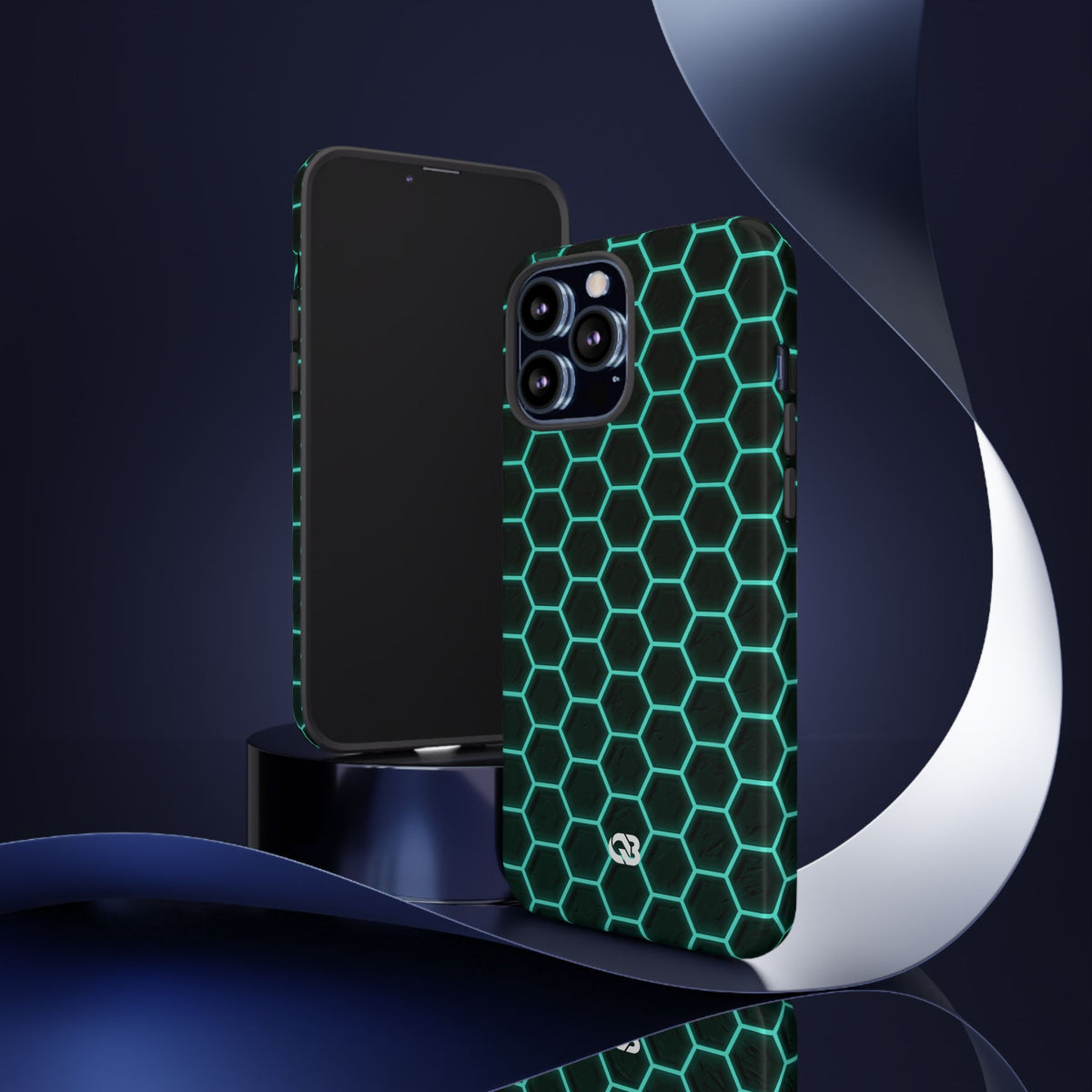 Neon Hex Spectrum · Tough Phone Case for iPhone · Teal