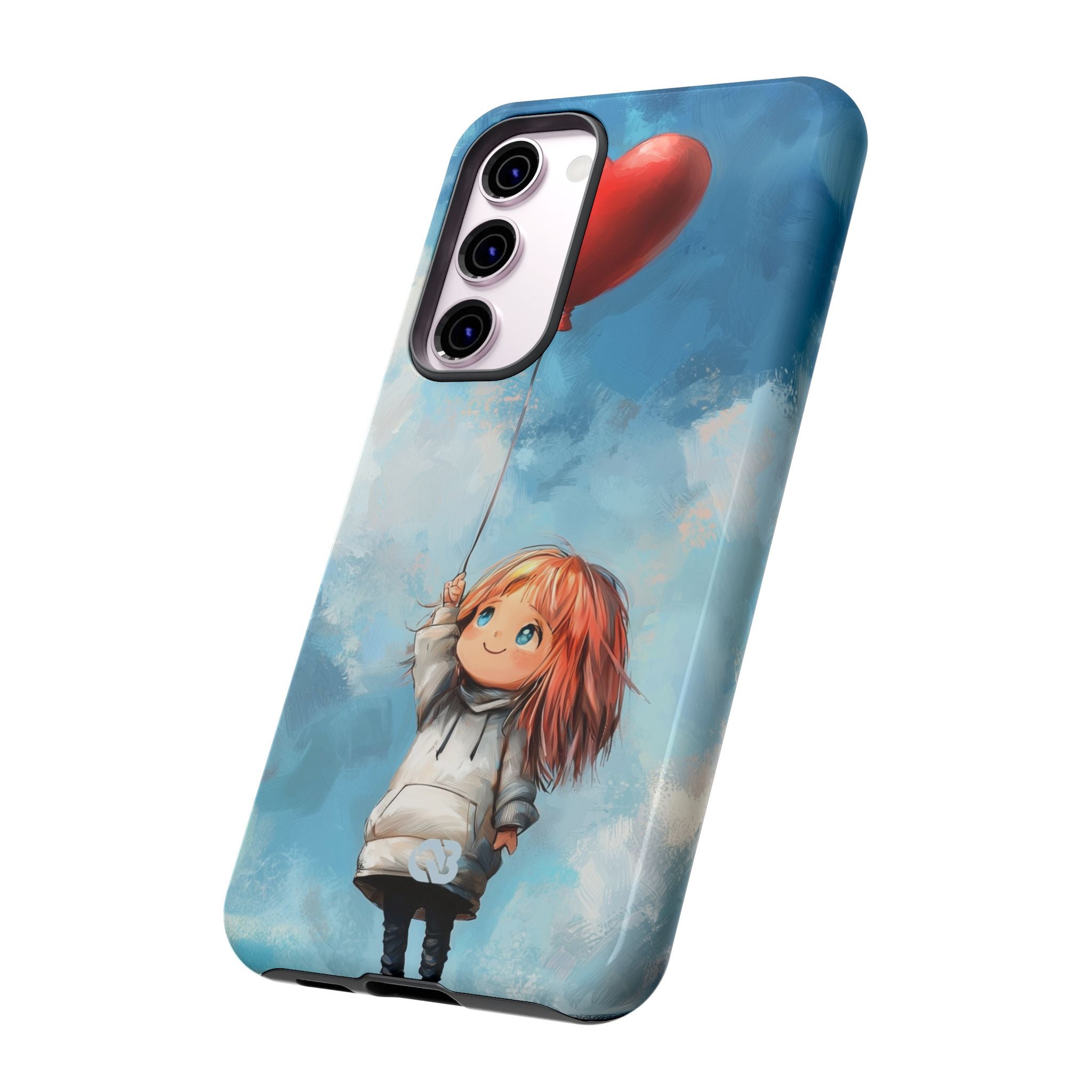 Crimson Heart Sky · Tough Phone Case for Samsung