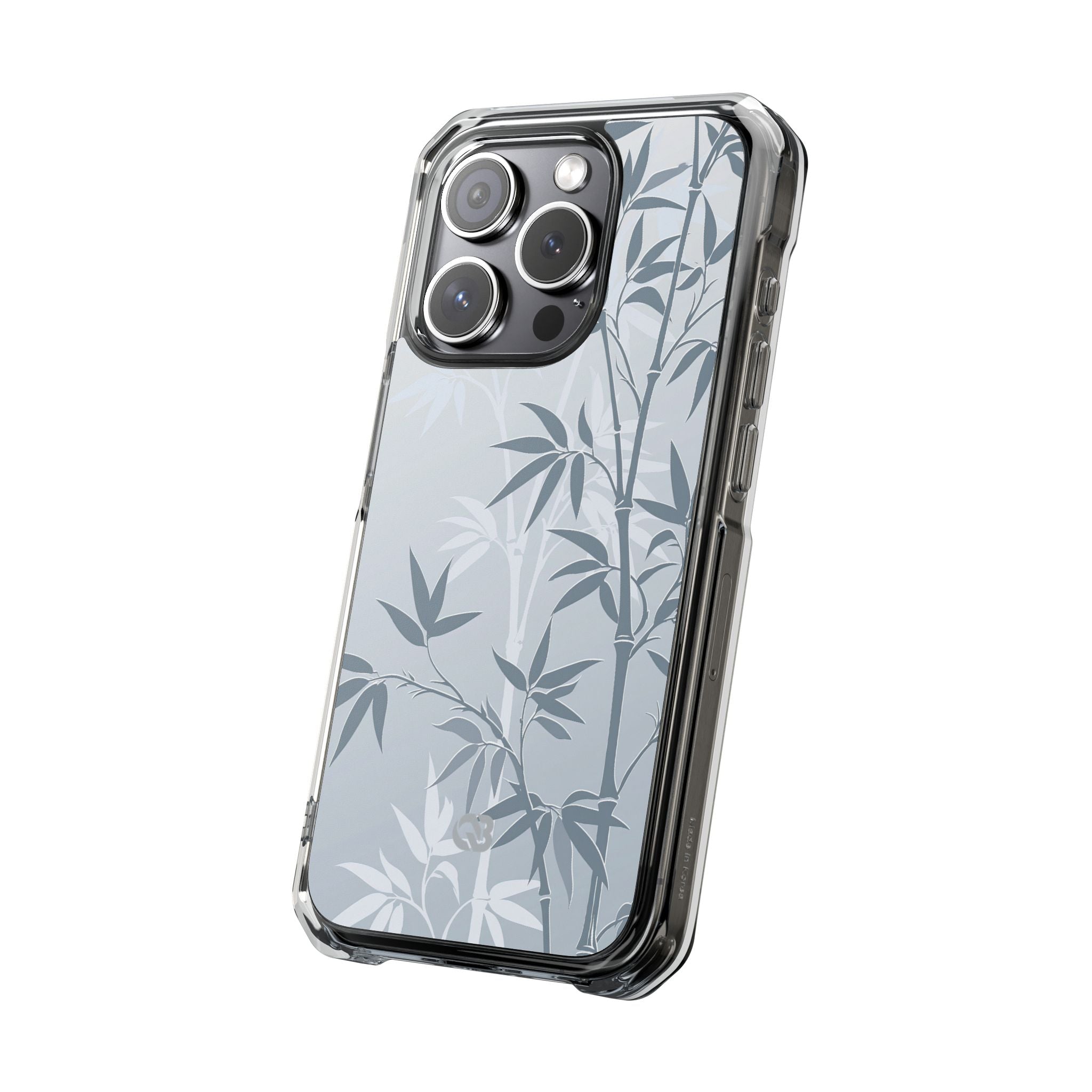 Blue Impact MagSafe Phone Case for iPhone - Slate Bamboo Shadow