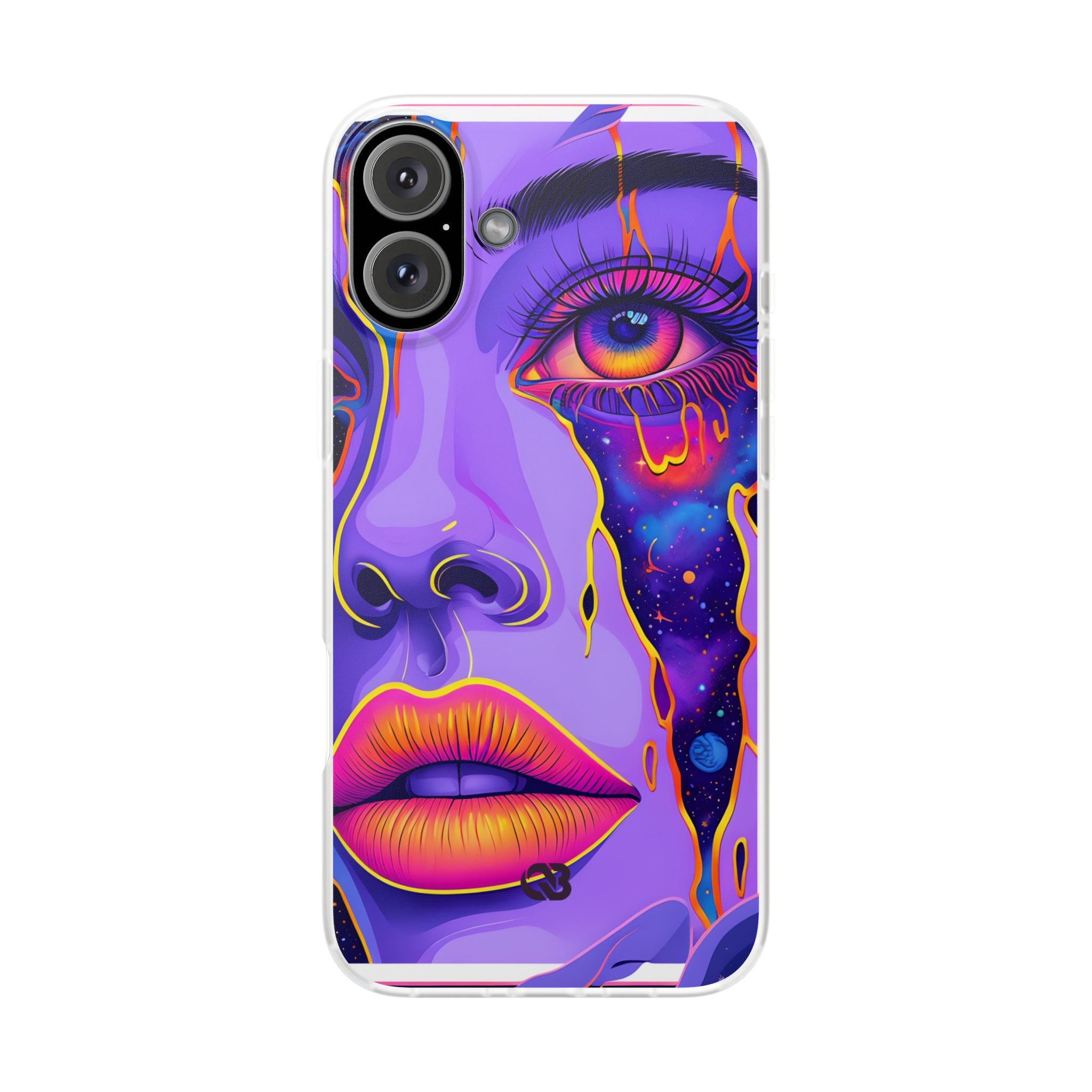 Violet Cosmic Gaze · Soft Custodia per iPhone