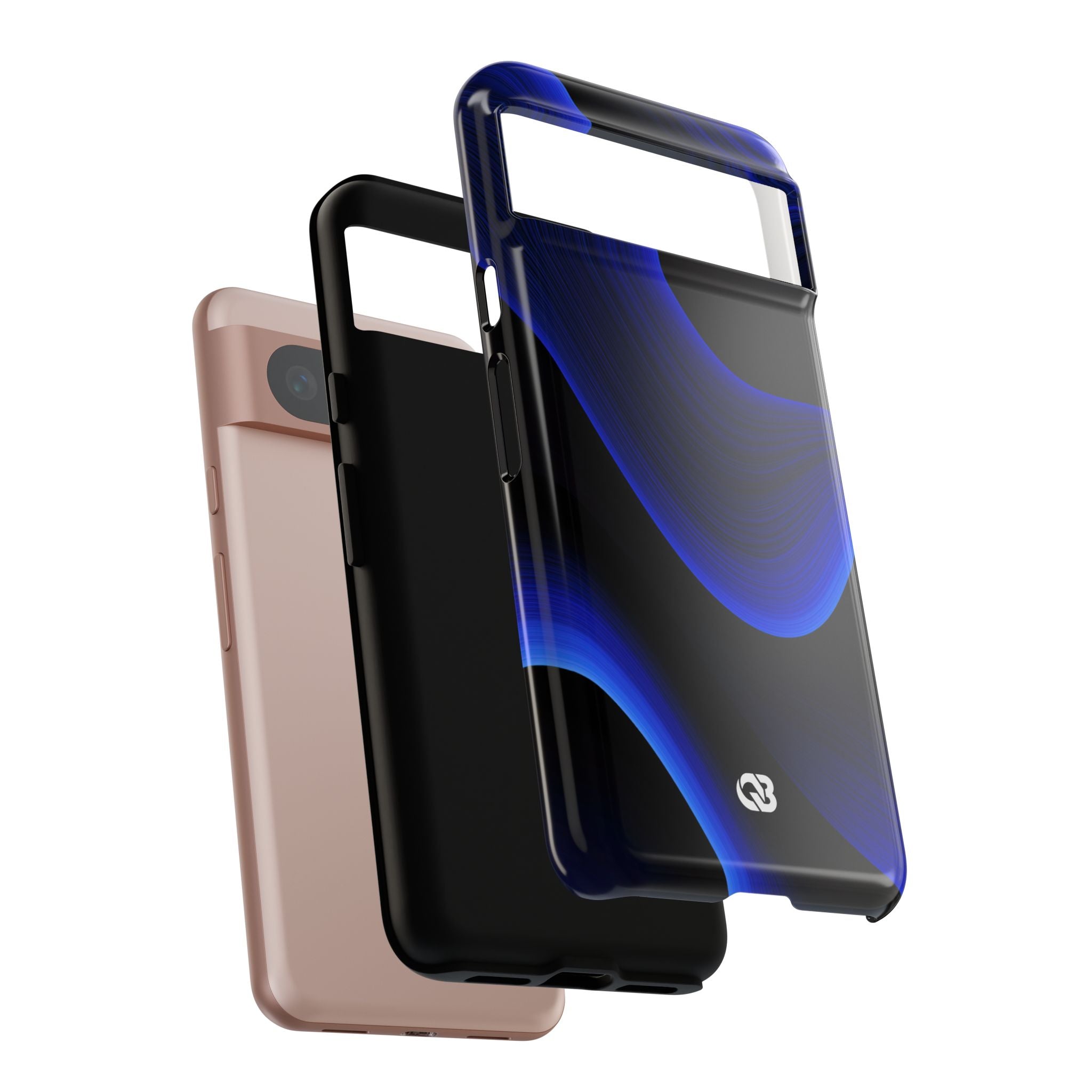 Blue Tough Phone Case for Google Pixel - Electric Cobalt Flow