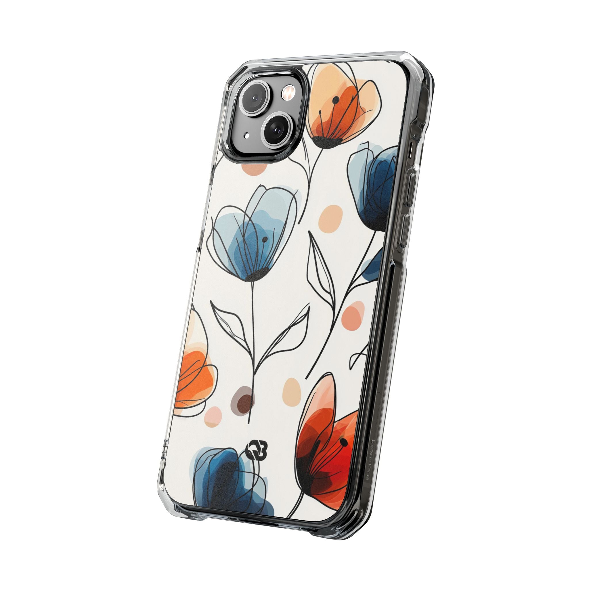 Ink Watercolor Tulips · Impact Hoesje voor iPhone · Magsafe