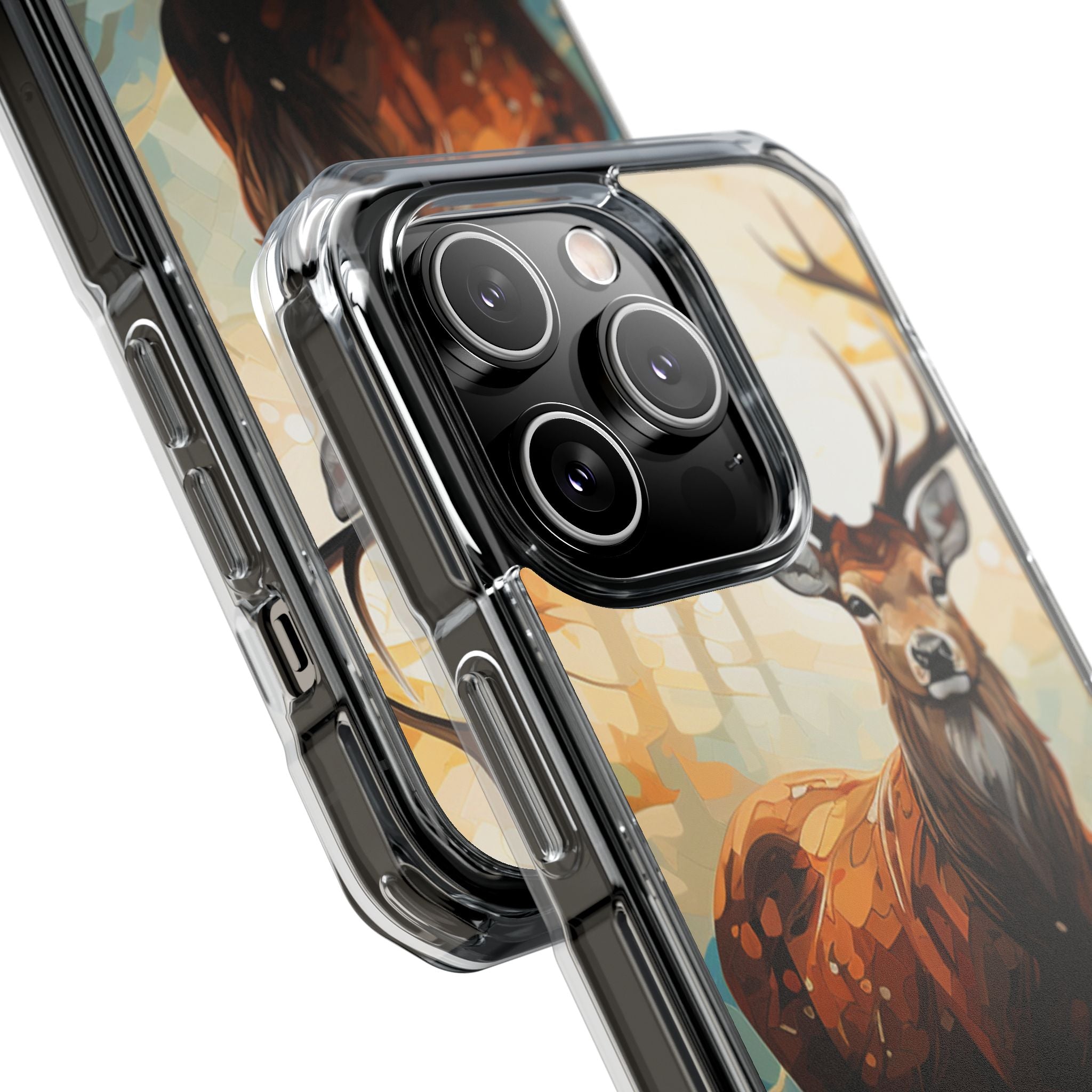 Glowing Stag iPhone 14 Pro Case - Impact - CASE•BOB