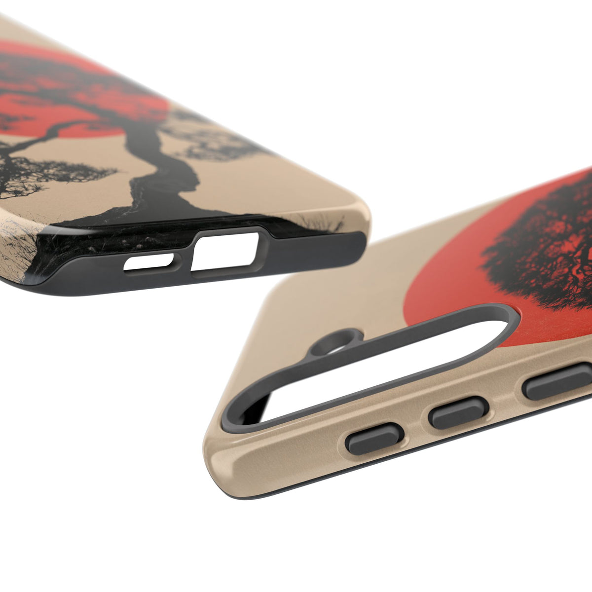 Crimson Pine Solitude · Tough Phone Case for Samsung · Beige