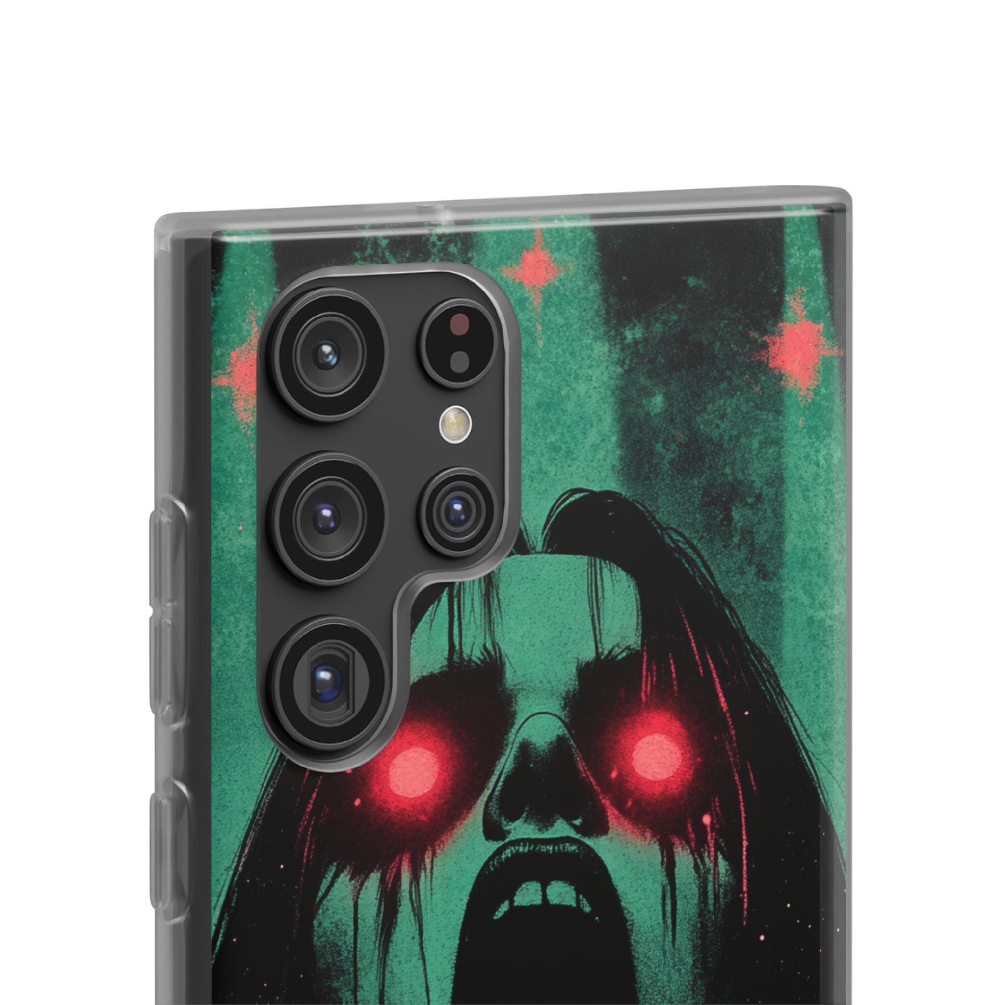 Crimson Emerald Scream · Soft Phone Case for Samsung