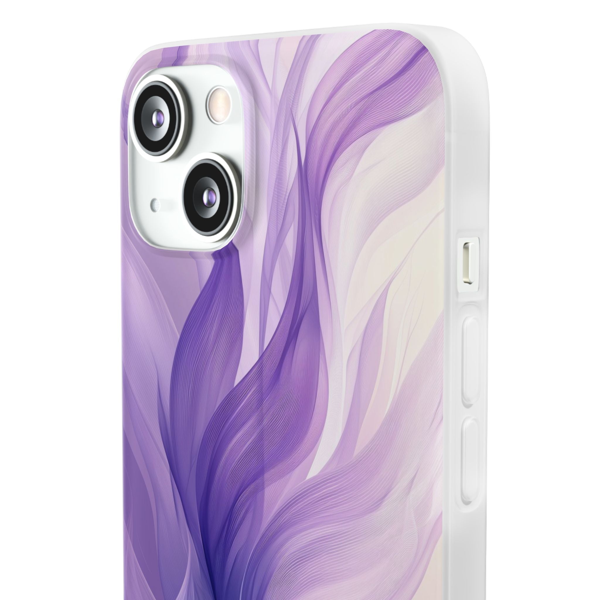 Purple Ribbon Waves iPhone 13 - Soft